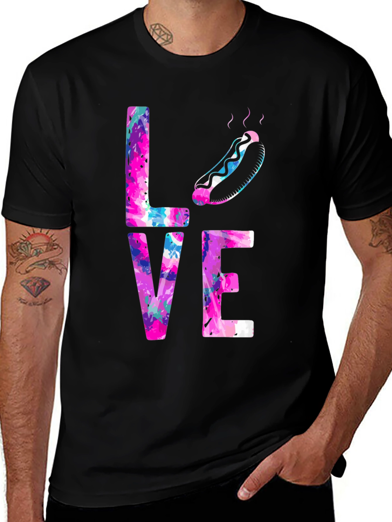 Variant 29 of Love Hotdogs Graphic T-Shirt