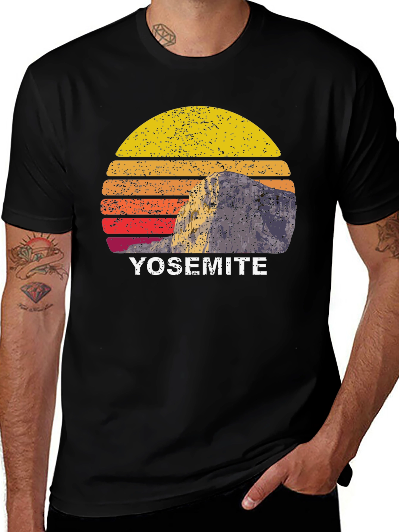 Variant 3 of Yosemite Graphic Tee - Retro Style