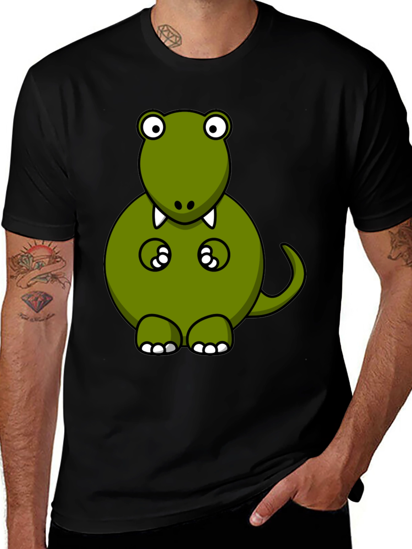 Variant 30 of Dino T-Shirt, Fun Cartoon Dinosaur Graphic Tee