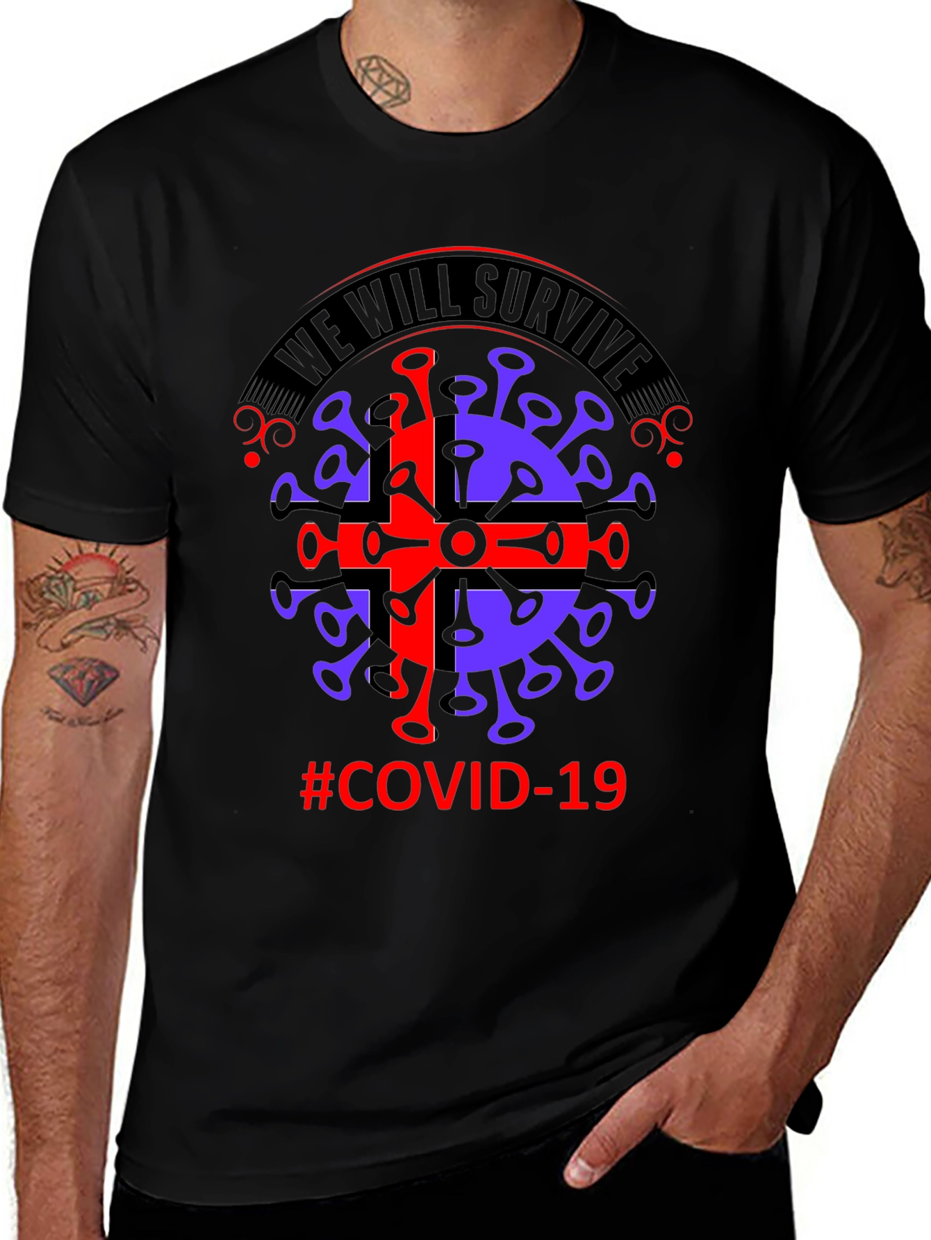 We Will Survive COVID-19 Graphic T-Shirt