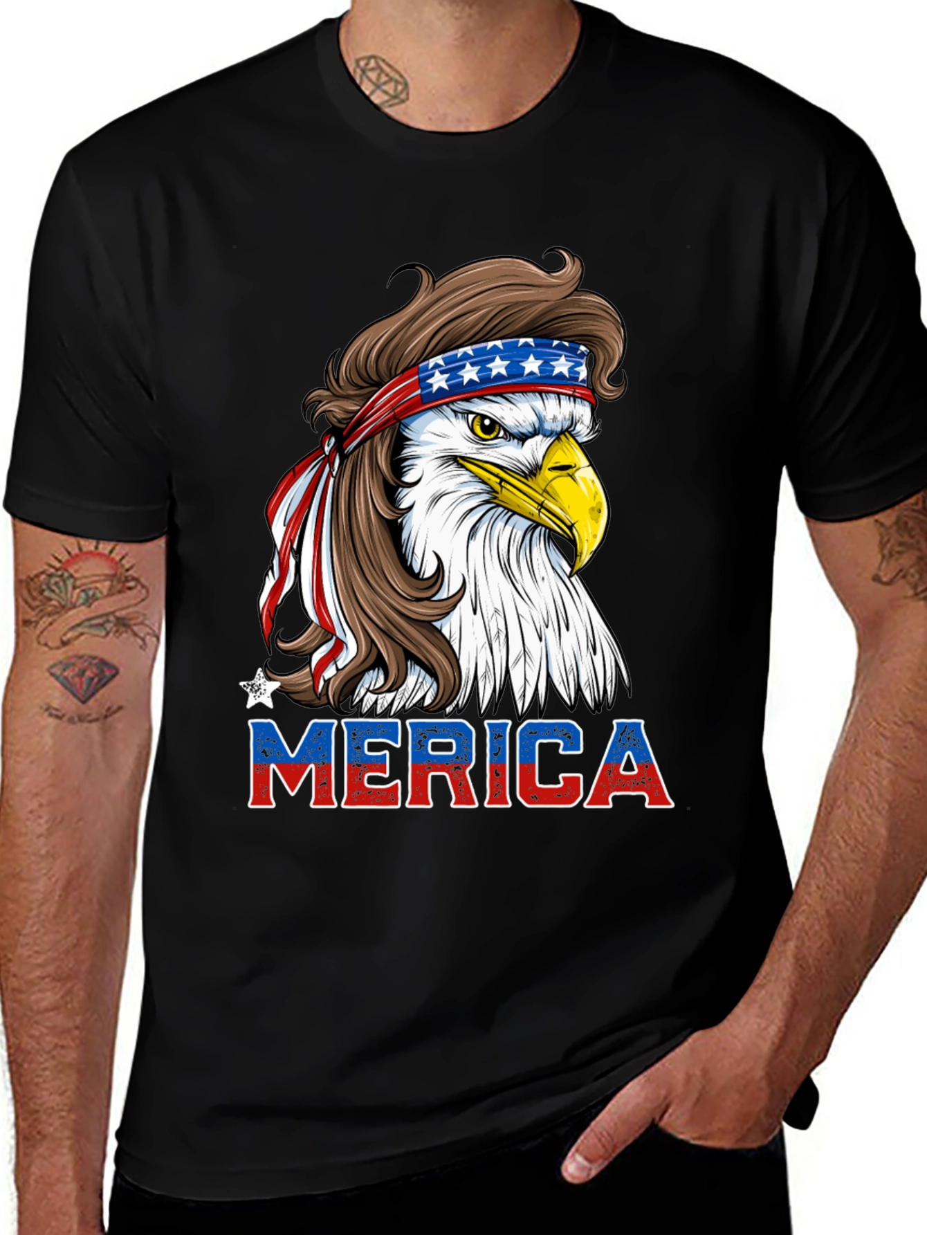 Patriotic Bald Eagle 'Merica T-Shirt