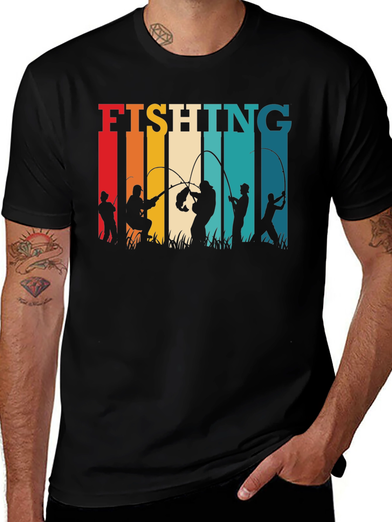 Variant 8 of Vintage Fishing Graphic T-Shirt