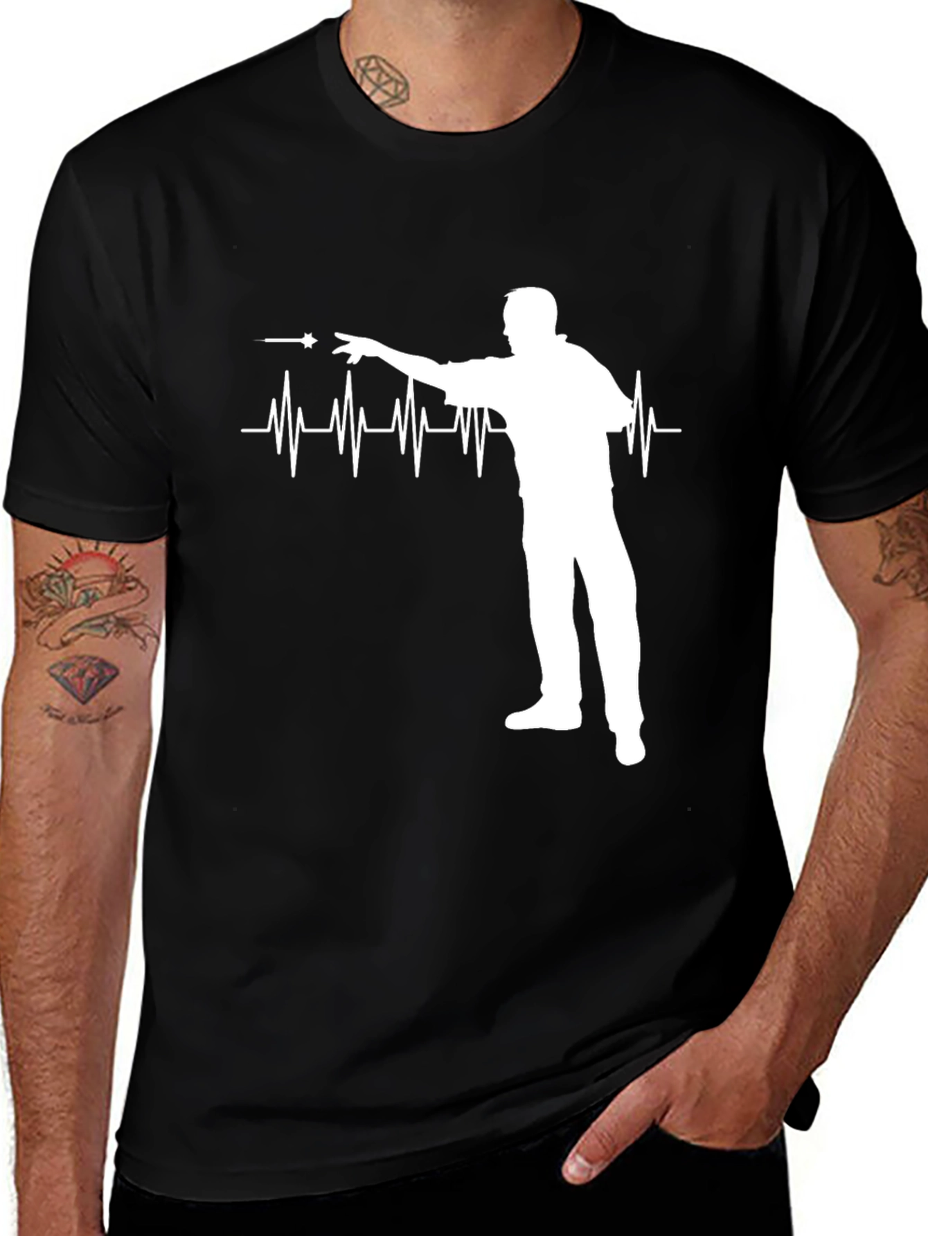 Variant 22 of Darts Heartbeat T-Shirt - Darts Lover Tee