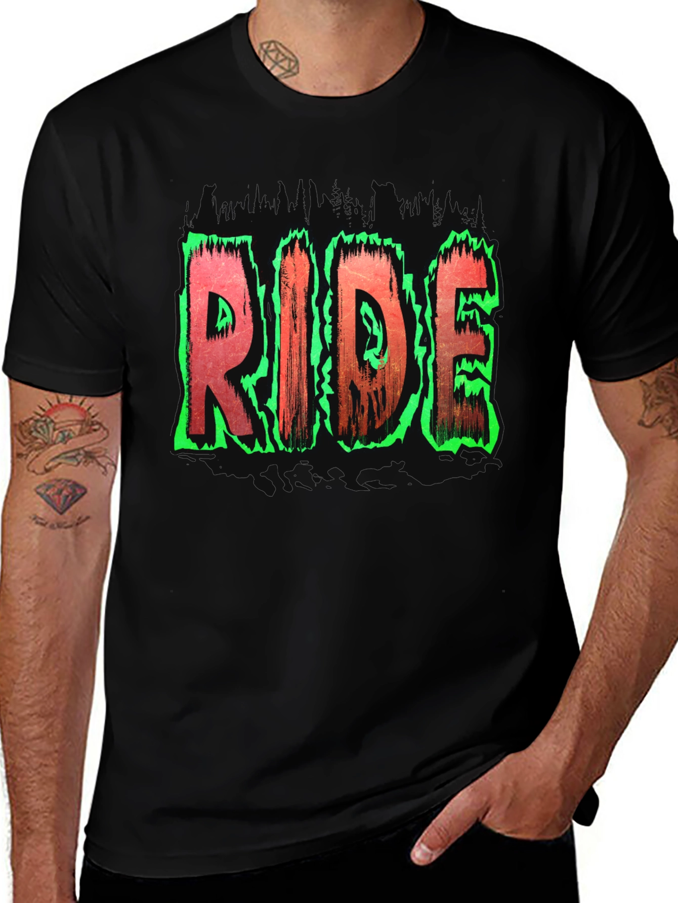 Ride Graphic Print Tee - Cool & Edgy Style