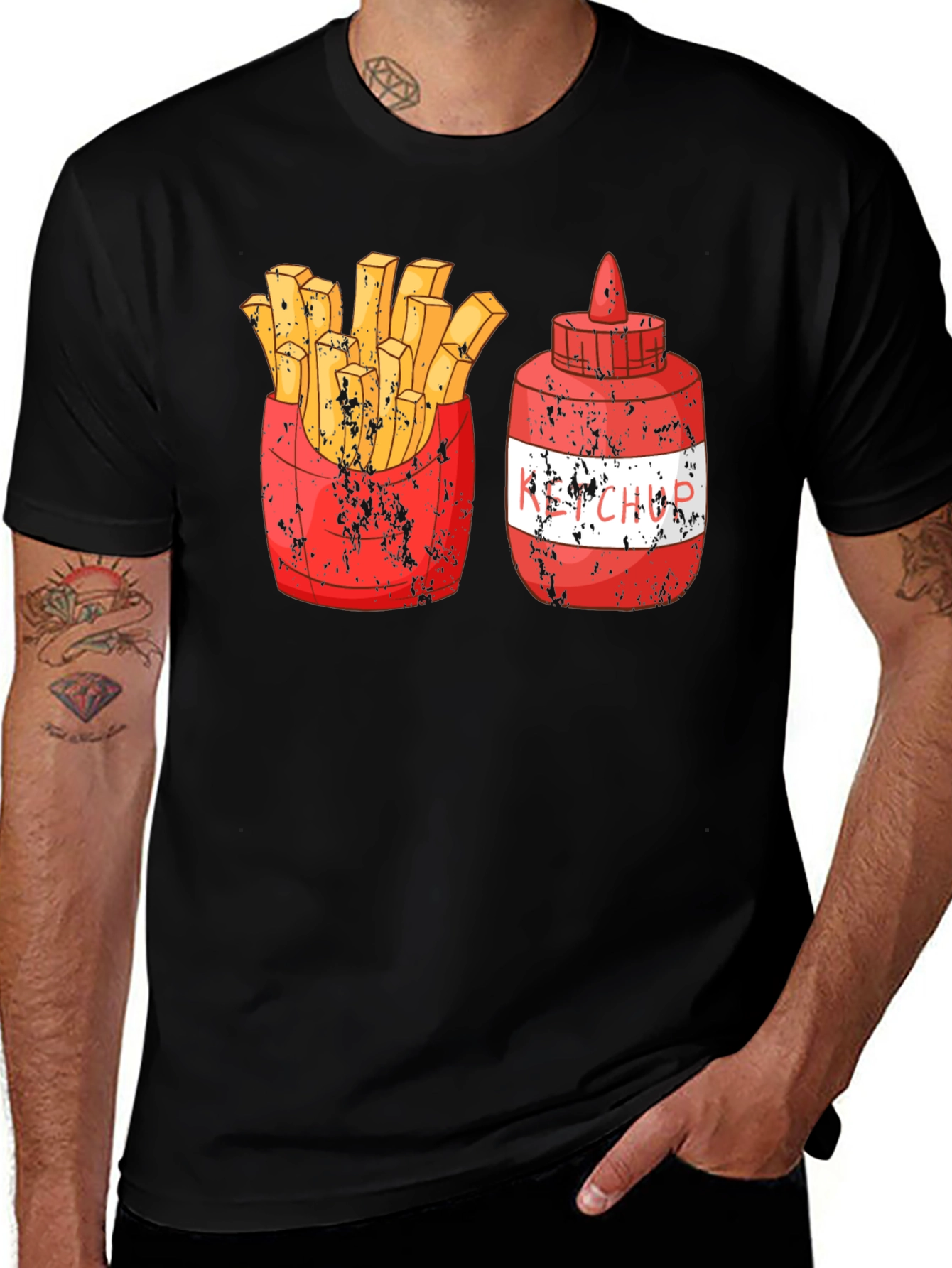 Variant 29 of Fries and Ketchup Graphic Tee