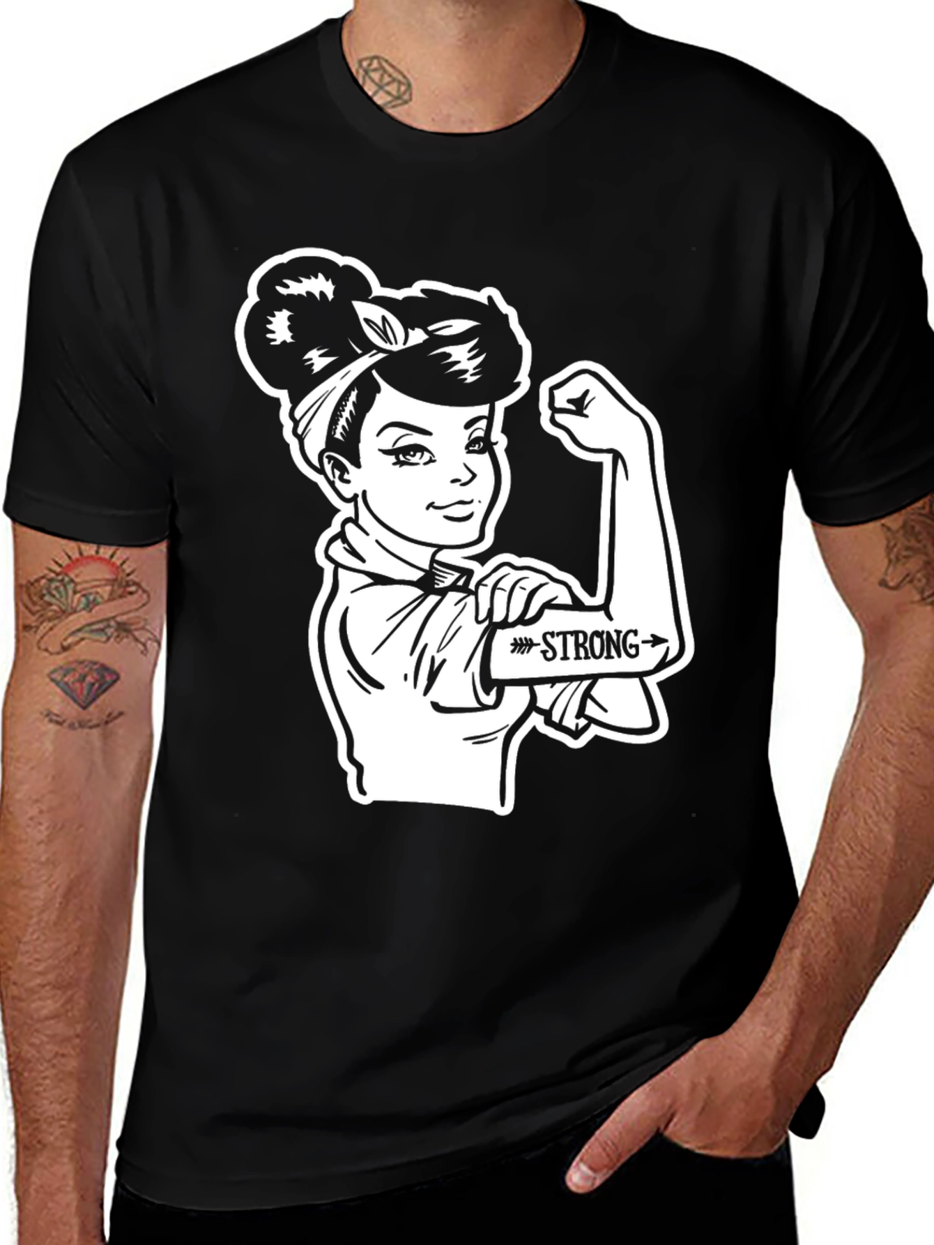 Rosie the Riveter Strong Women's T-Shirt
