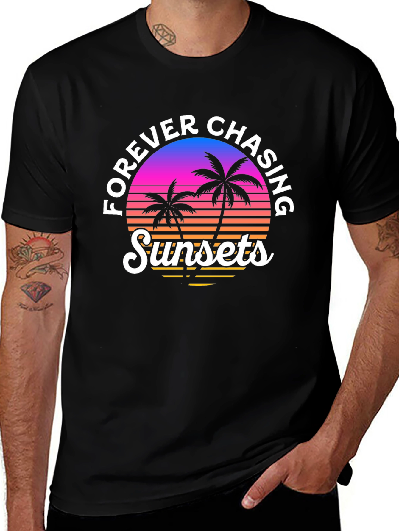 Variant 27 of Forever Chasing Sunsets Graphic T-Shirt