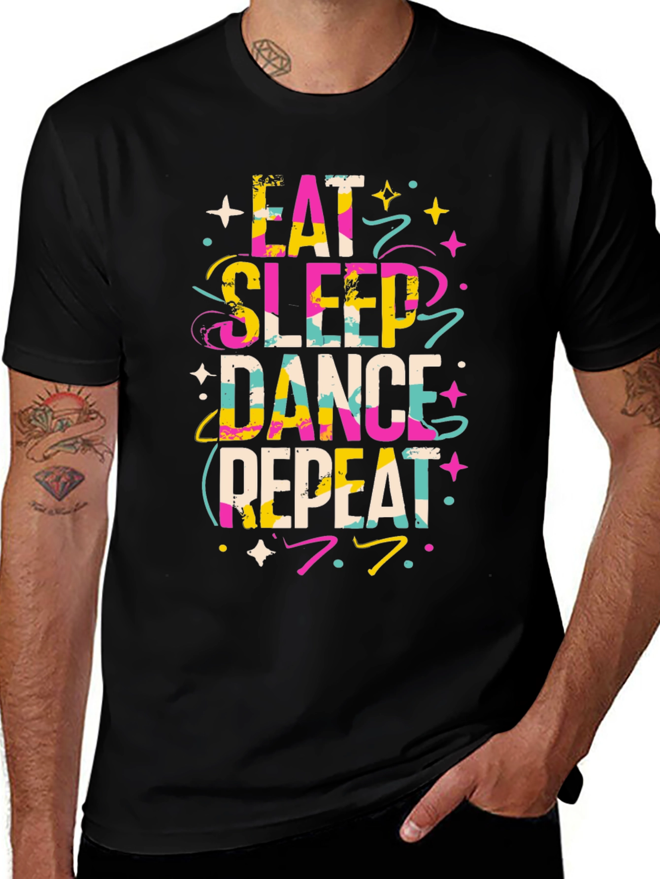 Variant 29 of Eat Sleep Dance Repeat Graphic T-Shirt