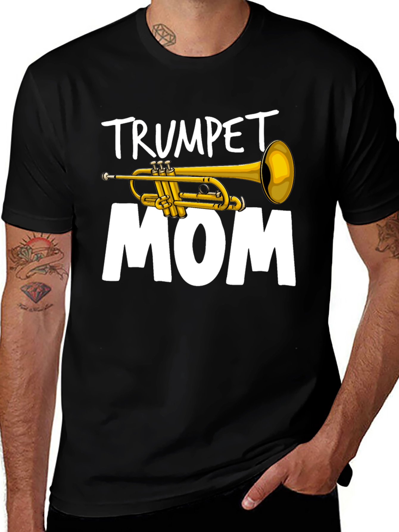 Variant 7 of Trumpet Mom Graphic T-Shirt Music Lover Tee