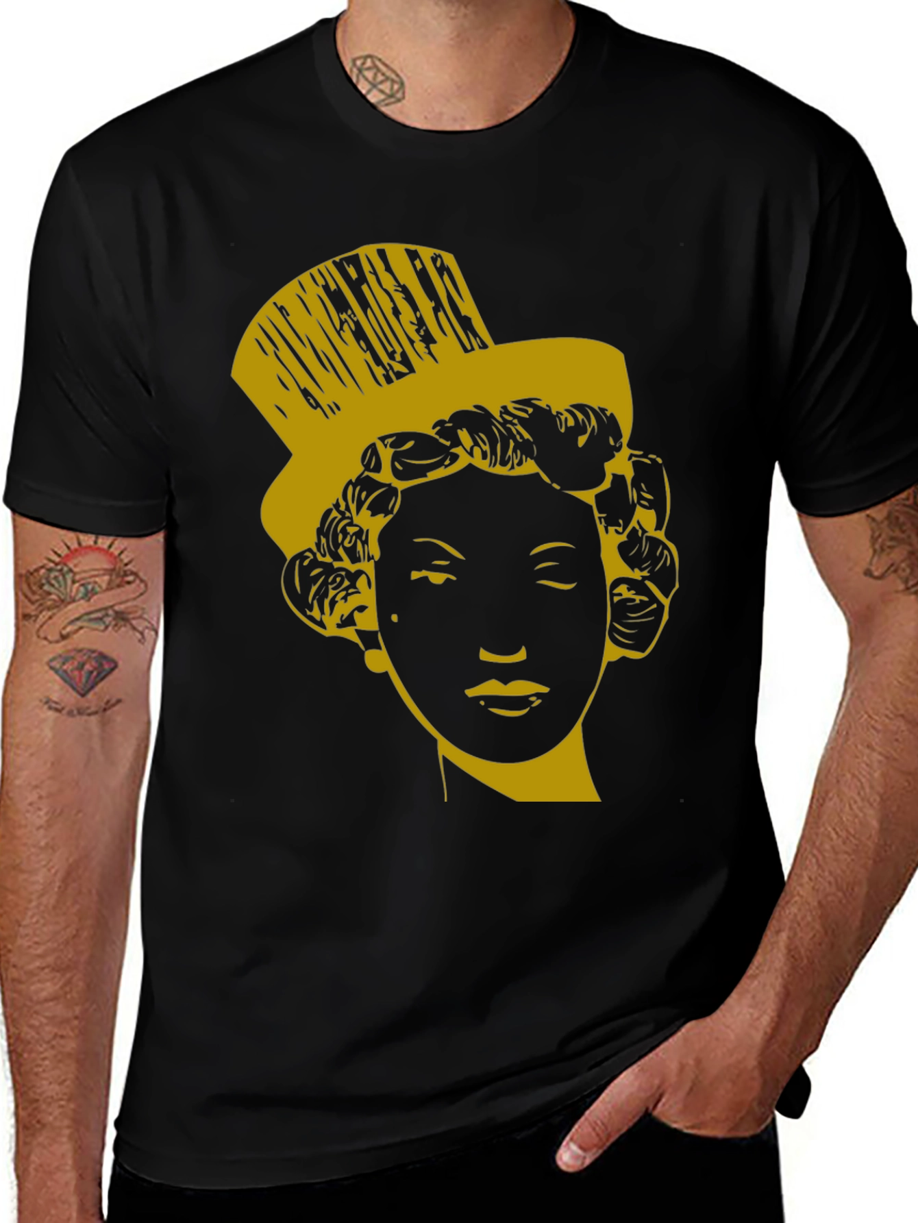 Variant 26 of Top Hat Marilyn T-Shirt - Stylish Graphic Tee