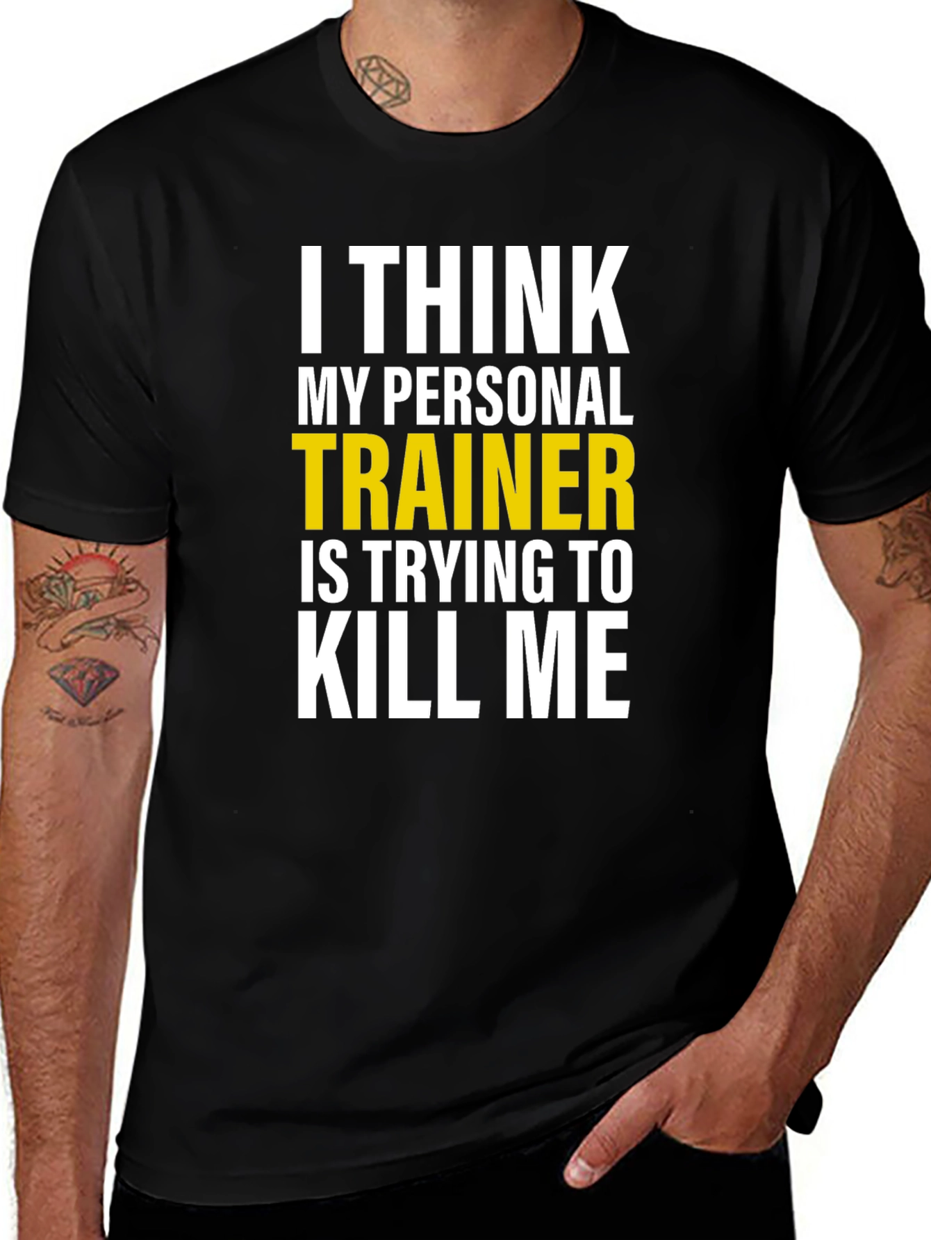 Variant 20 of Funny Personal Trainer Workout Gym T-Shirt