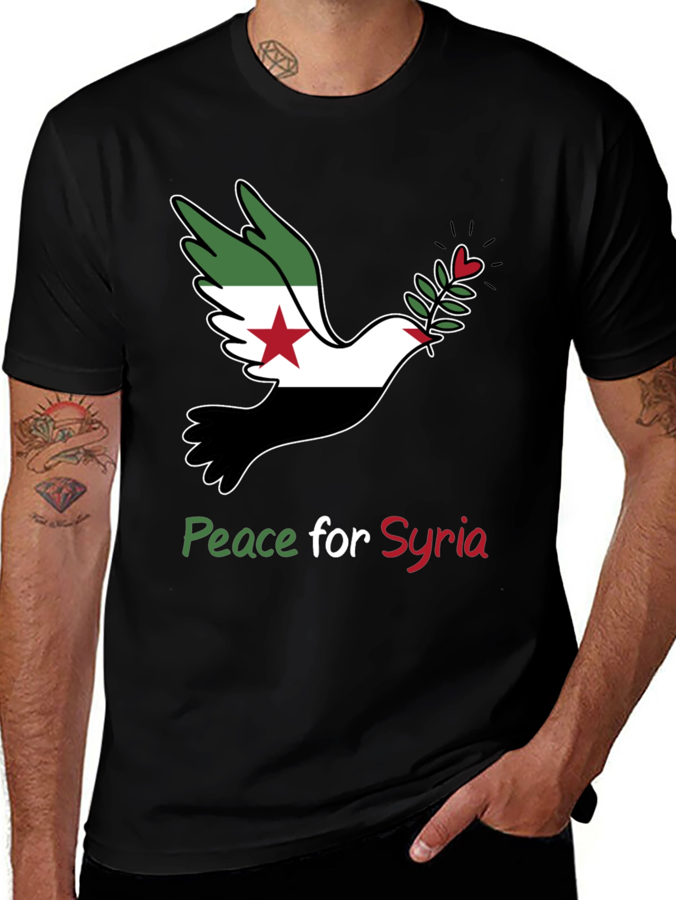 Peace for Syria Dove T-Shirt