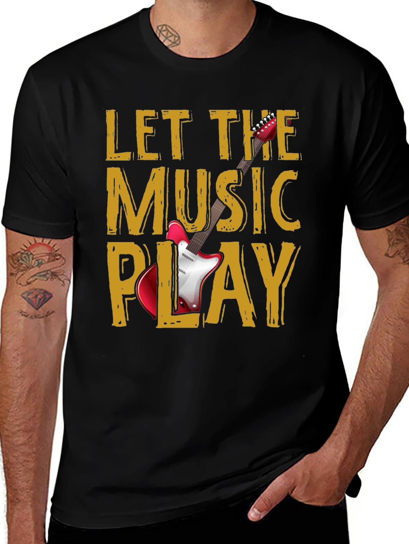 Variant 21 of Let the Music Play Graphic T-Shirt