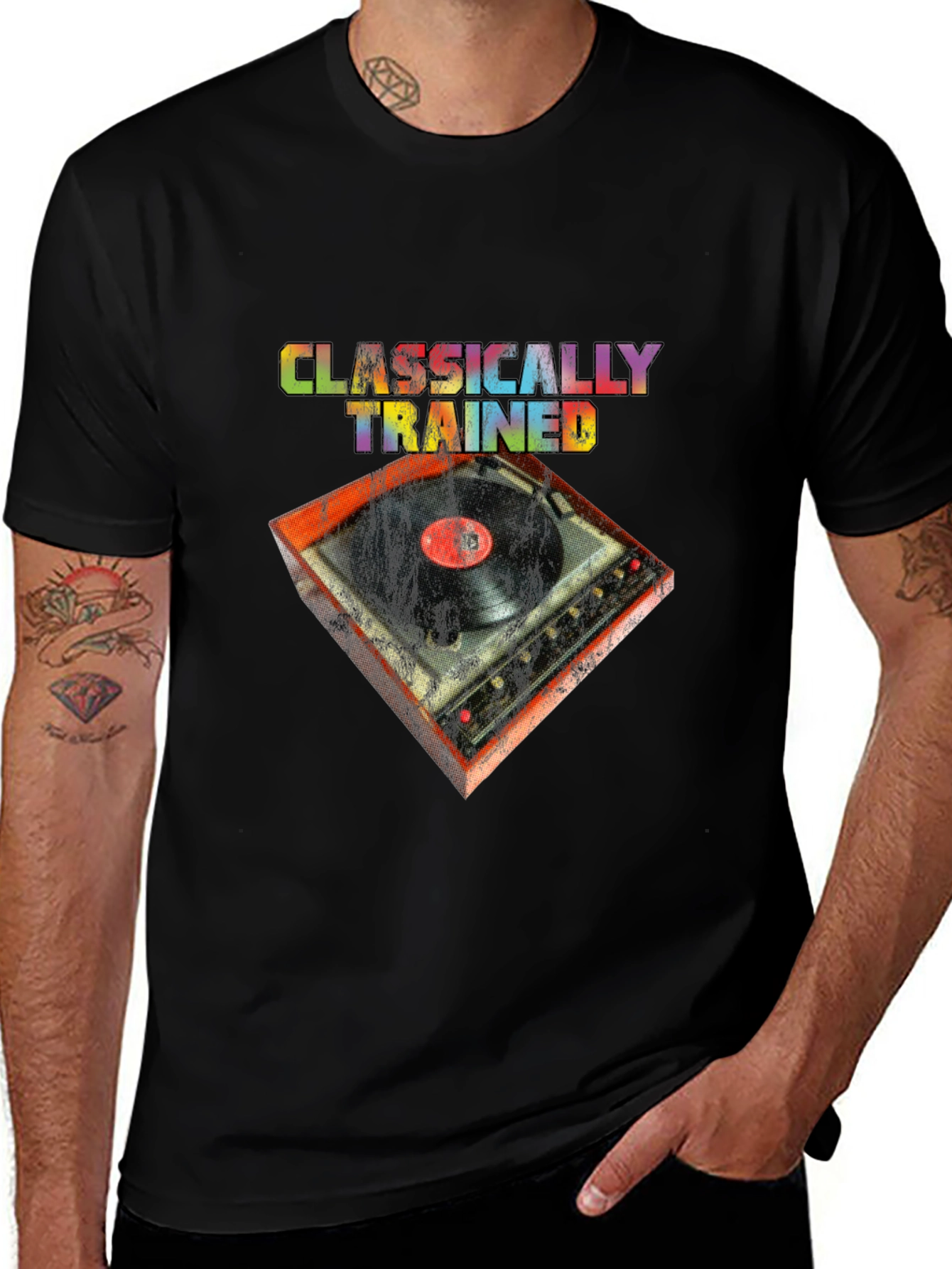 Variant 9 of Classically Trained DJ Black T-Shirt