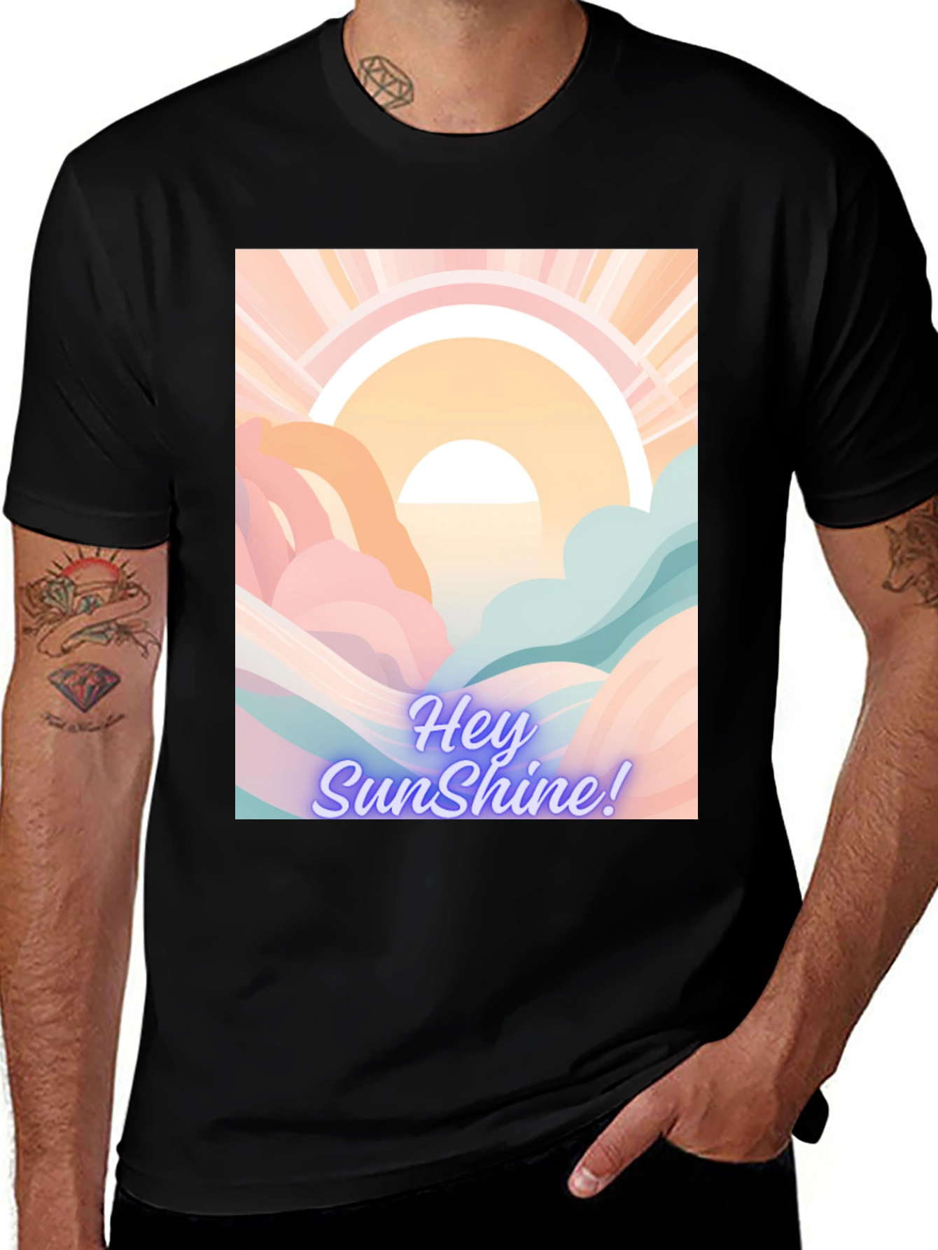 Variant 24 of Hey Sunshine Graphic Tee - Trendy Comfort