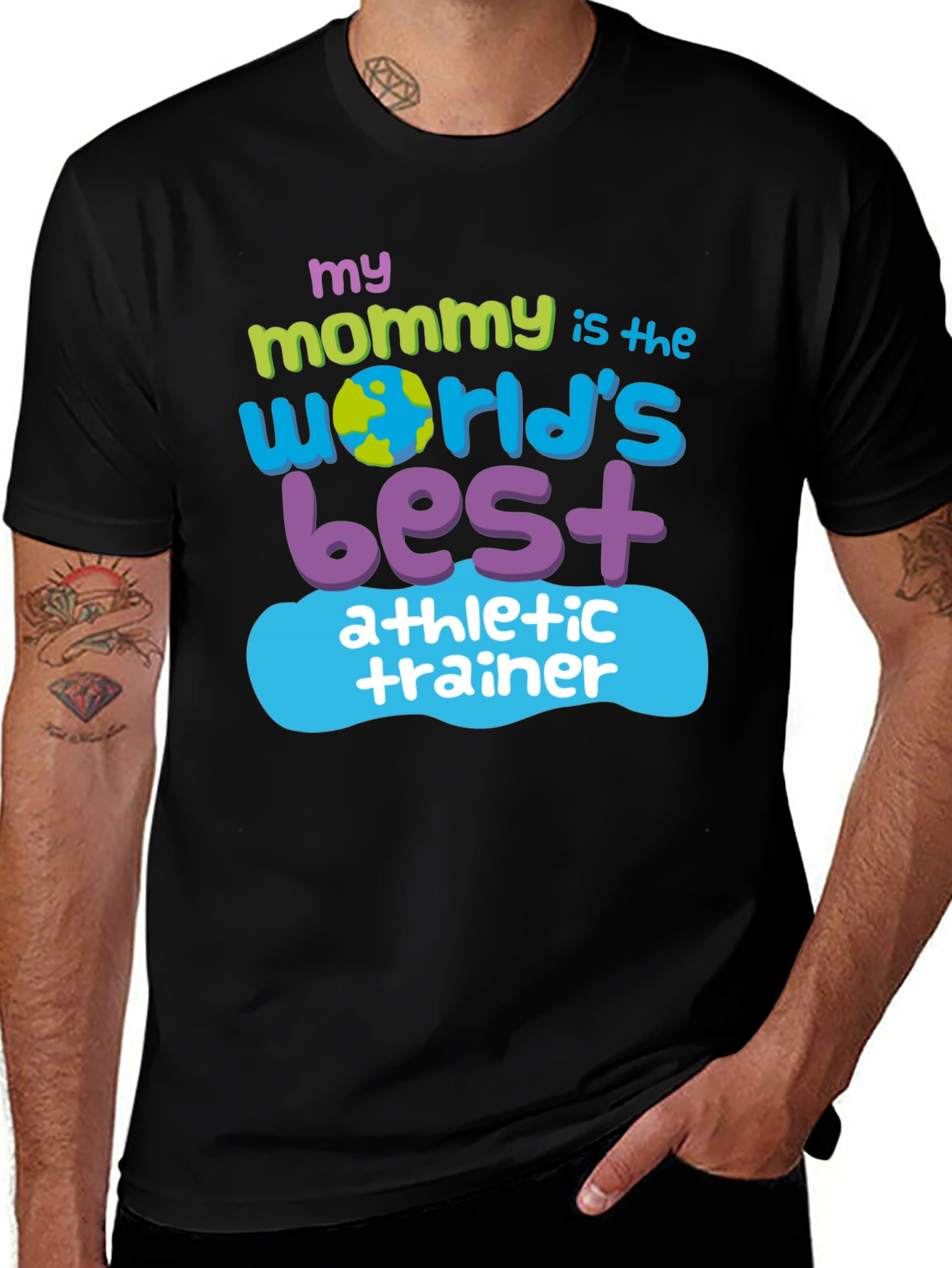 Variant 28 of My Mommy is the World's Best Athletic Trainer T-Shirt