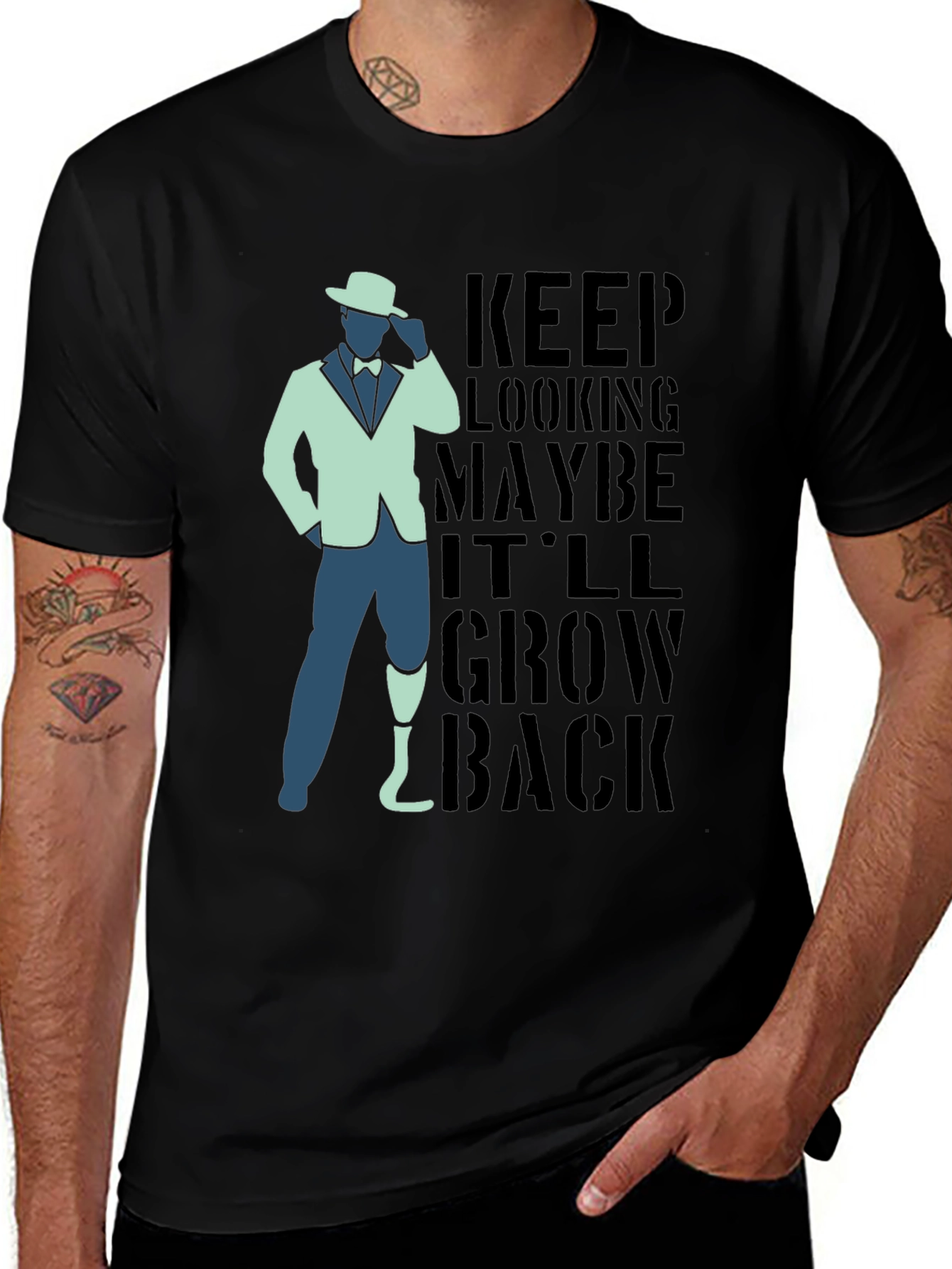 Variant 23 of Keep Looking Humor Graphic T-Shirt