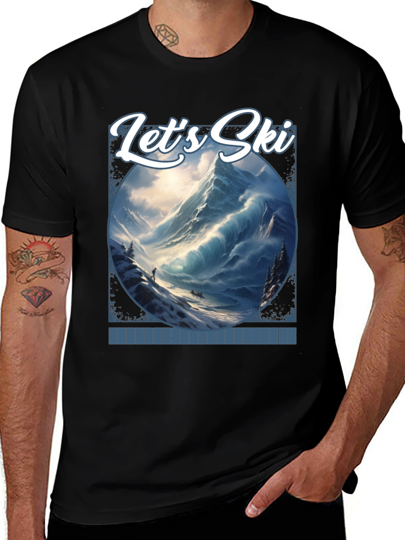 Variant 14 of Let's Ski Graphic T-Shirt