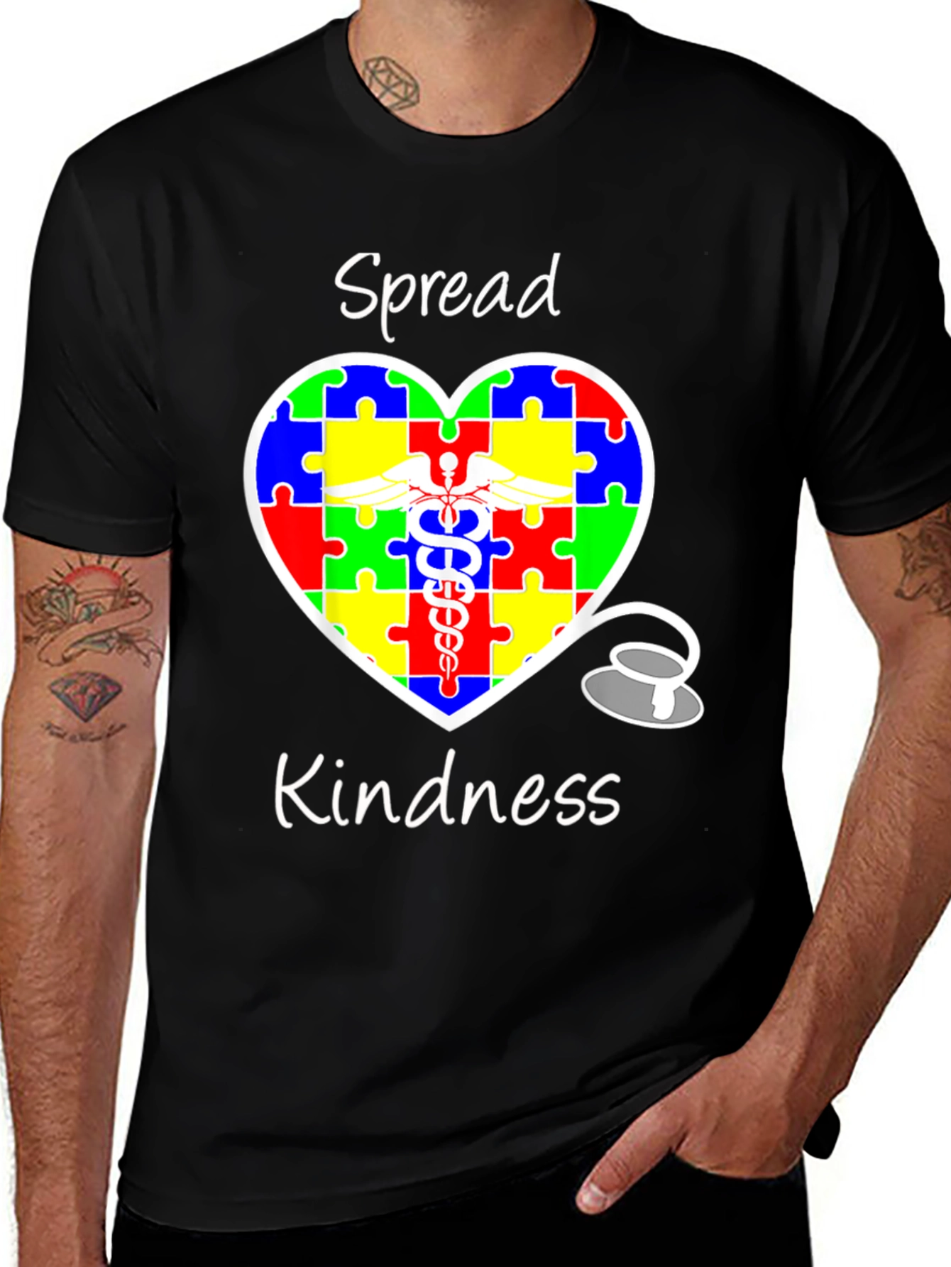 Variant 29 of Spread Kindness Autism Awareness T-Shirt