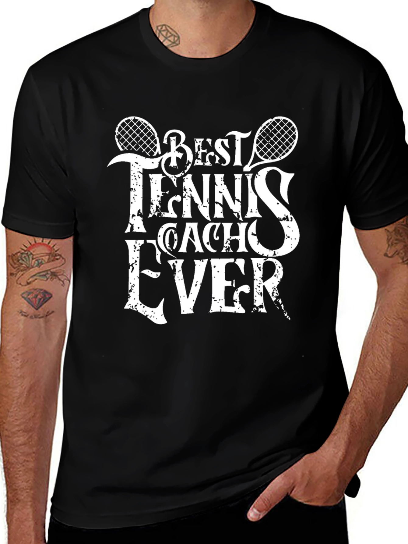 Variant 20 of Best Tennis Coach Ever Graphic Tee