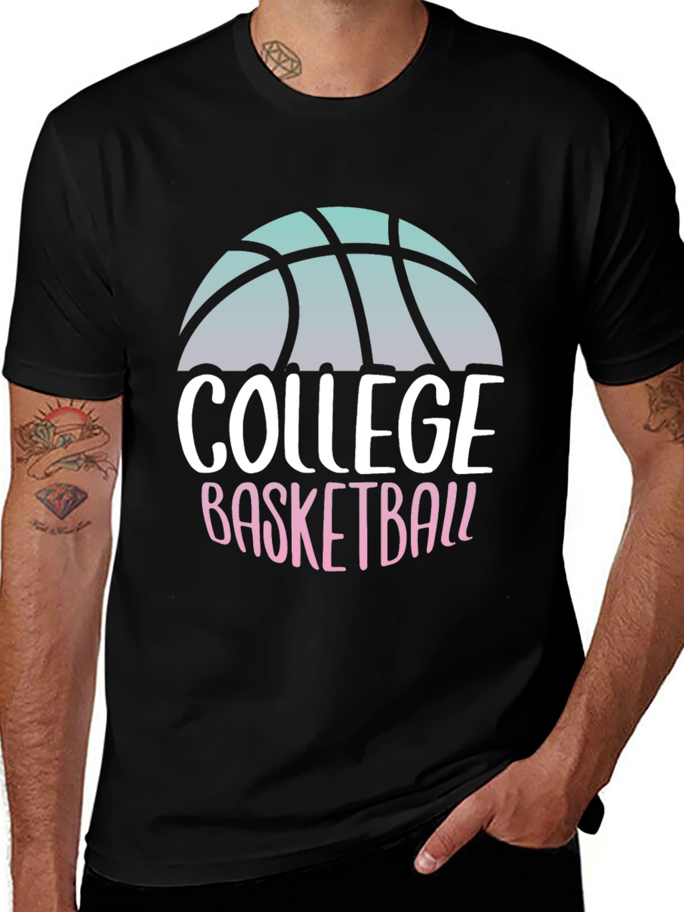 Variant 16 of College Basketball Graphic Tee