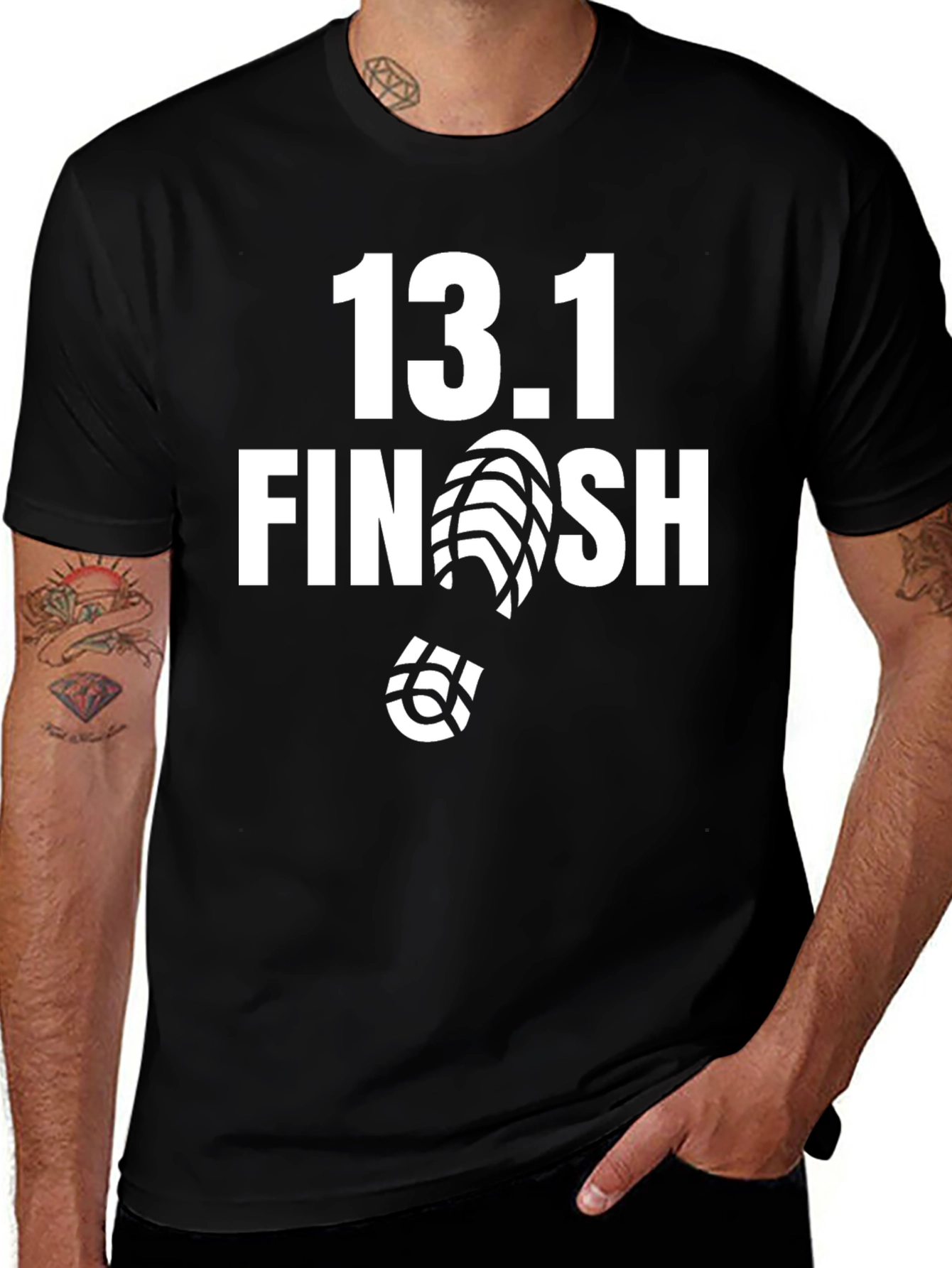 Variant 20 of 13.1 Half Marathon Finisher Graphic T-Shirt