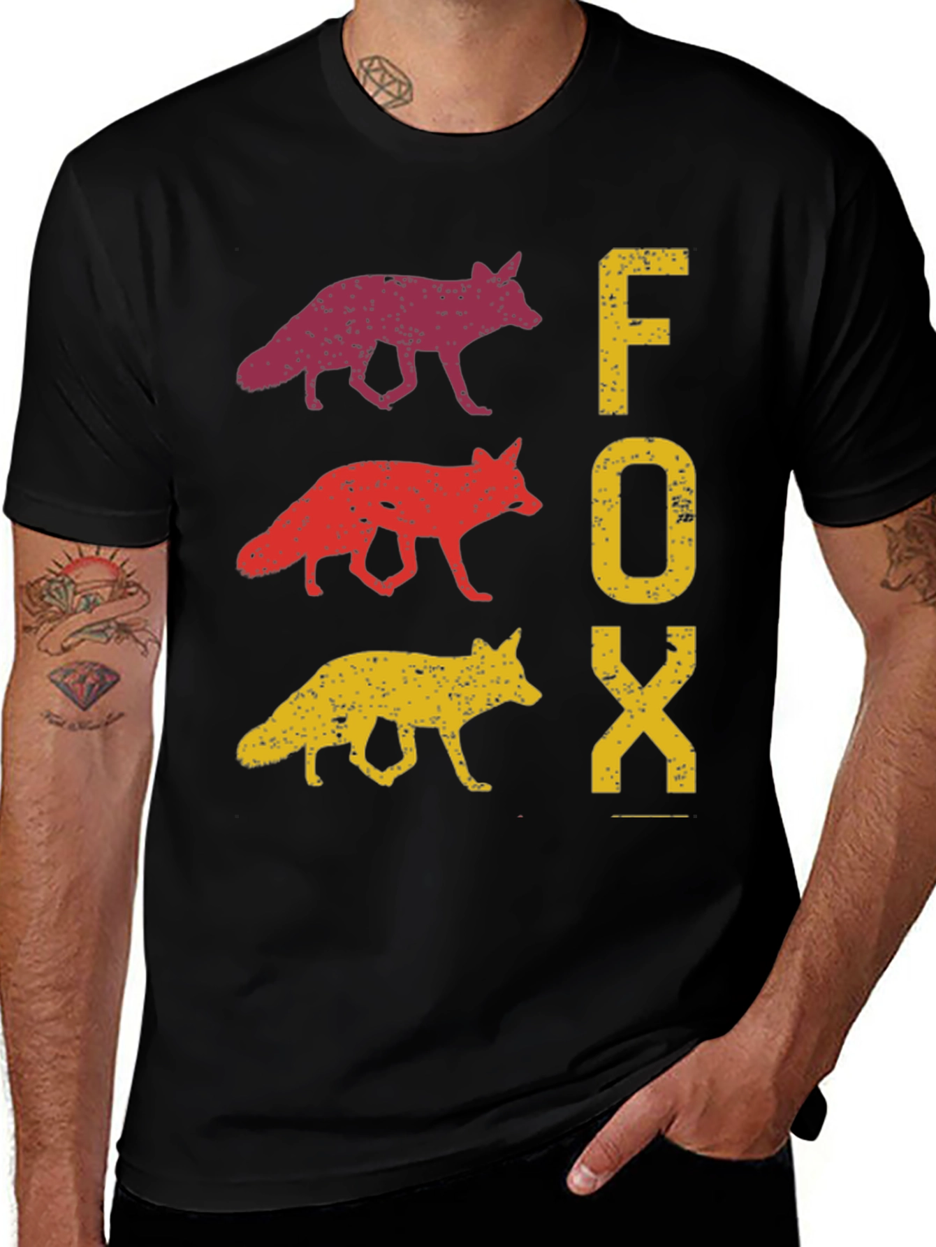 Variant 10 of Retro Fox Graphic T-Shirt - Vintage Style Tee