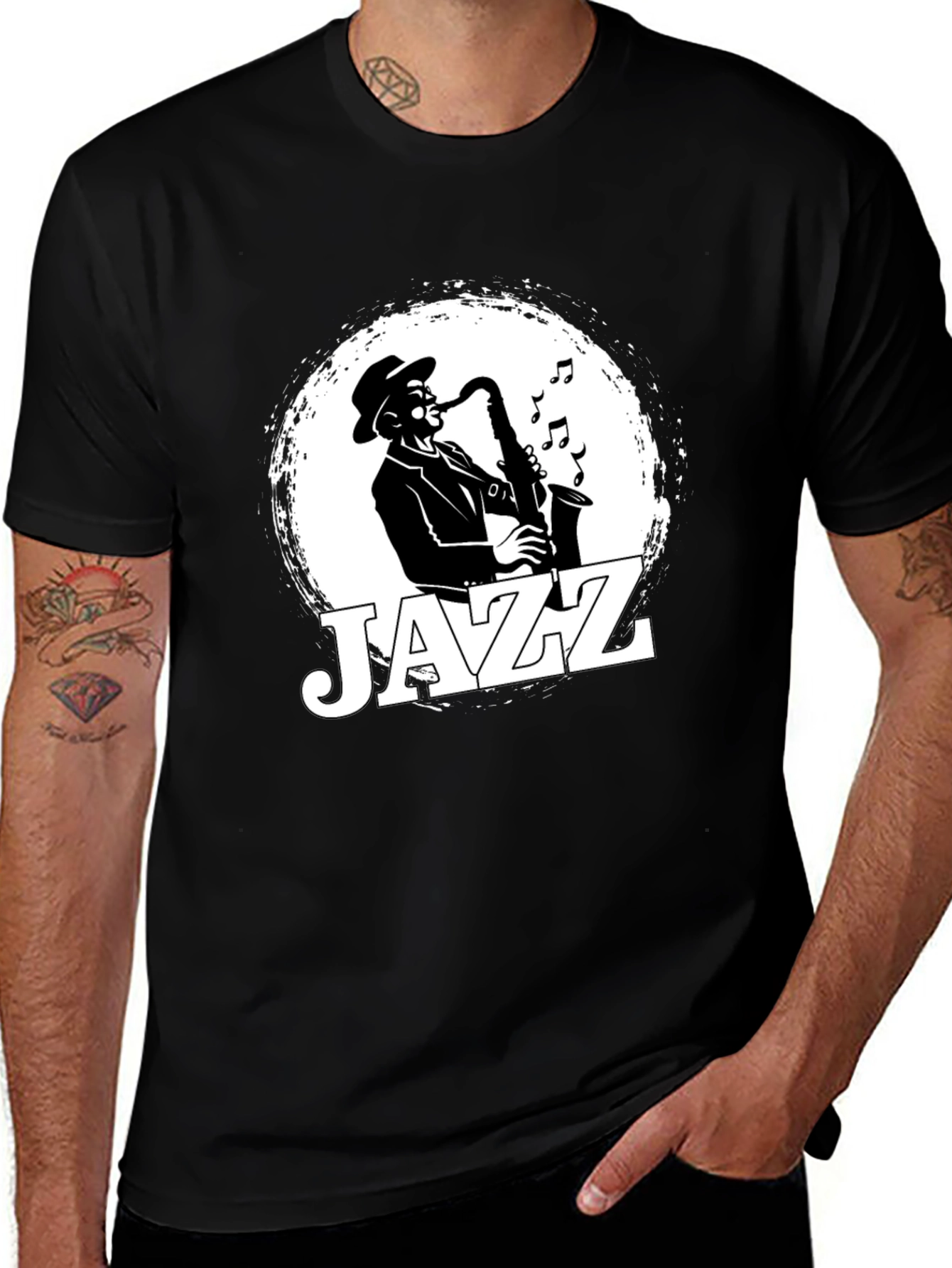 Variant 10 of Jazz Saxophone T-Shirt - Music Lover Tee