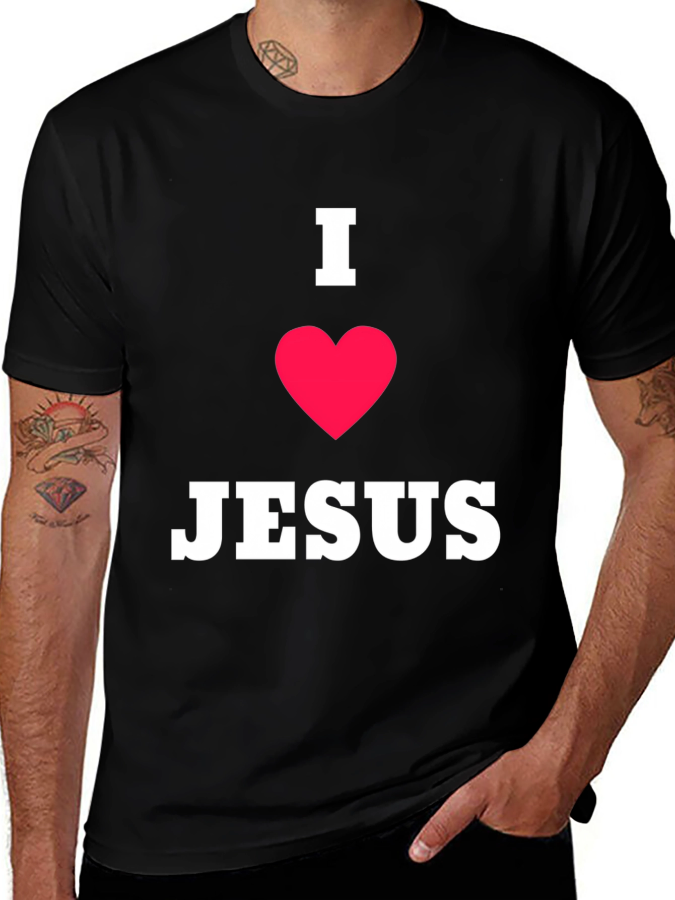 Variant 25 of I Love Jesus T-Shirt - Religious Faith Apparel