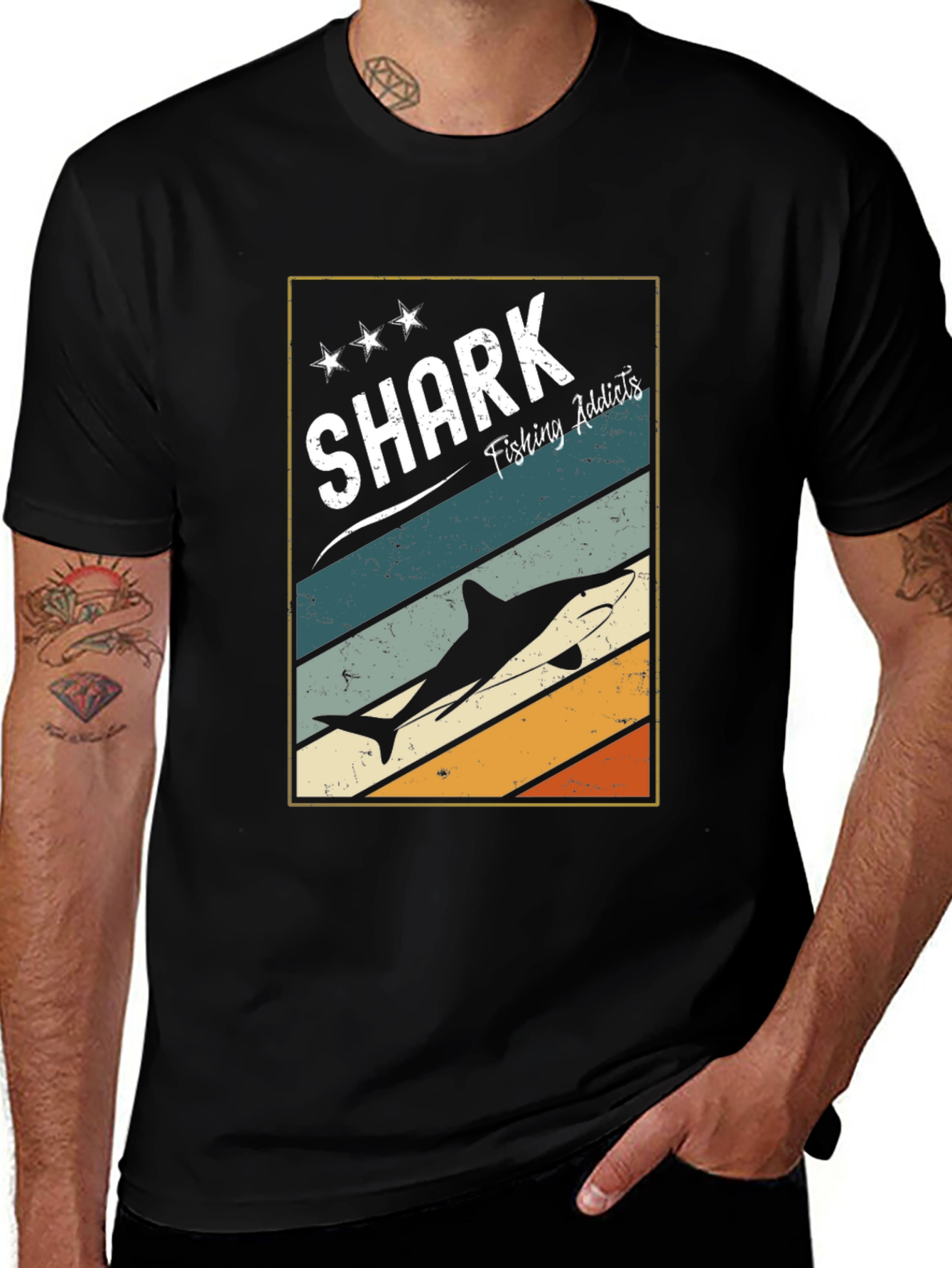 Variant 2 of Shark Fishing Addicts T-Shirt