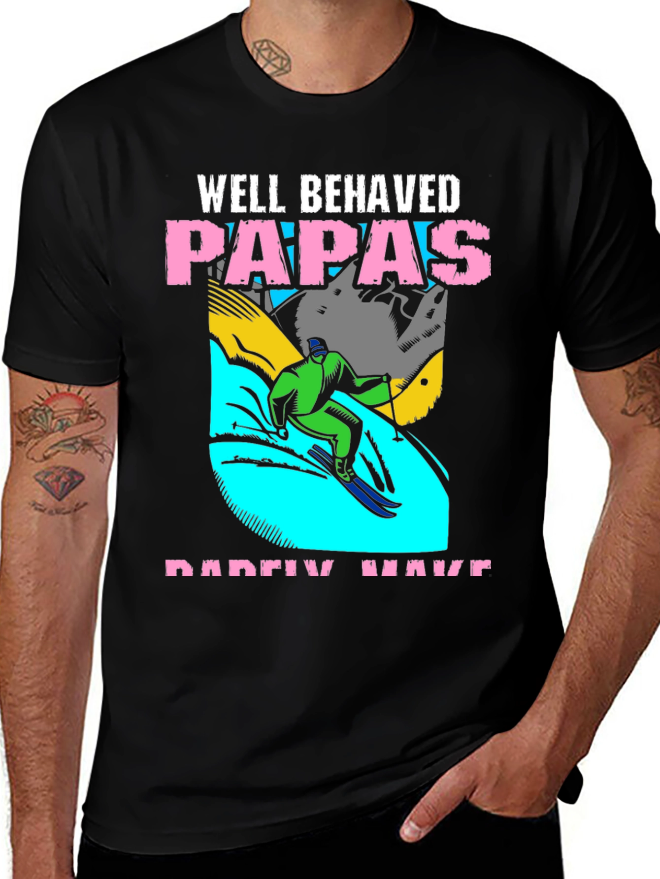 Variant 29 of Well Behaved Papas Ski Shirt