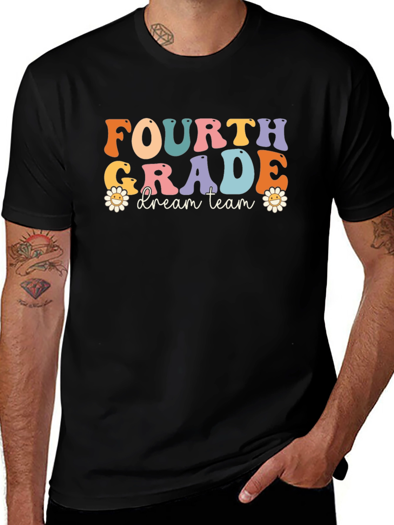 Fourth Grade Dream Team Black T-Shirt