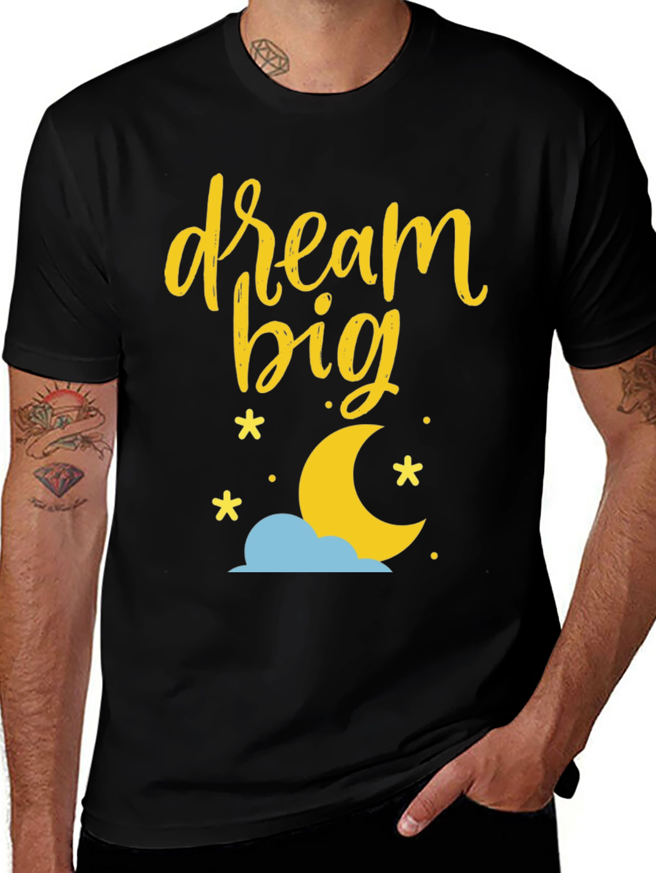 Variant 9 of Dream Big Graphic Tee - Black