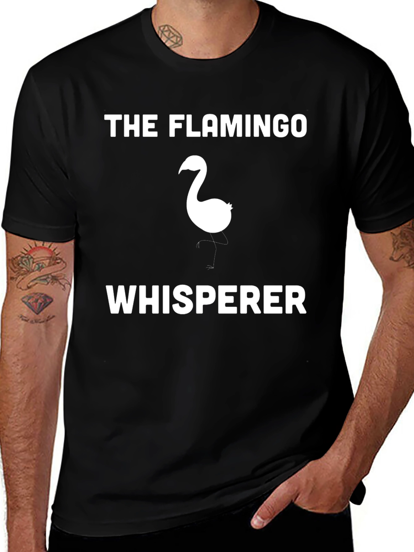 Variant 14 of Flamingo Whisperer Graphic Tee