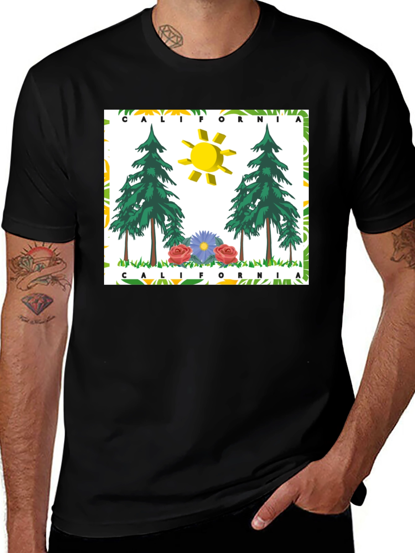 Variant 12 of California Bear Flag Graphic Tee