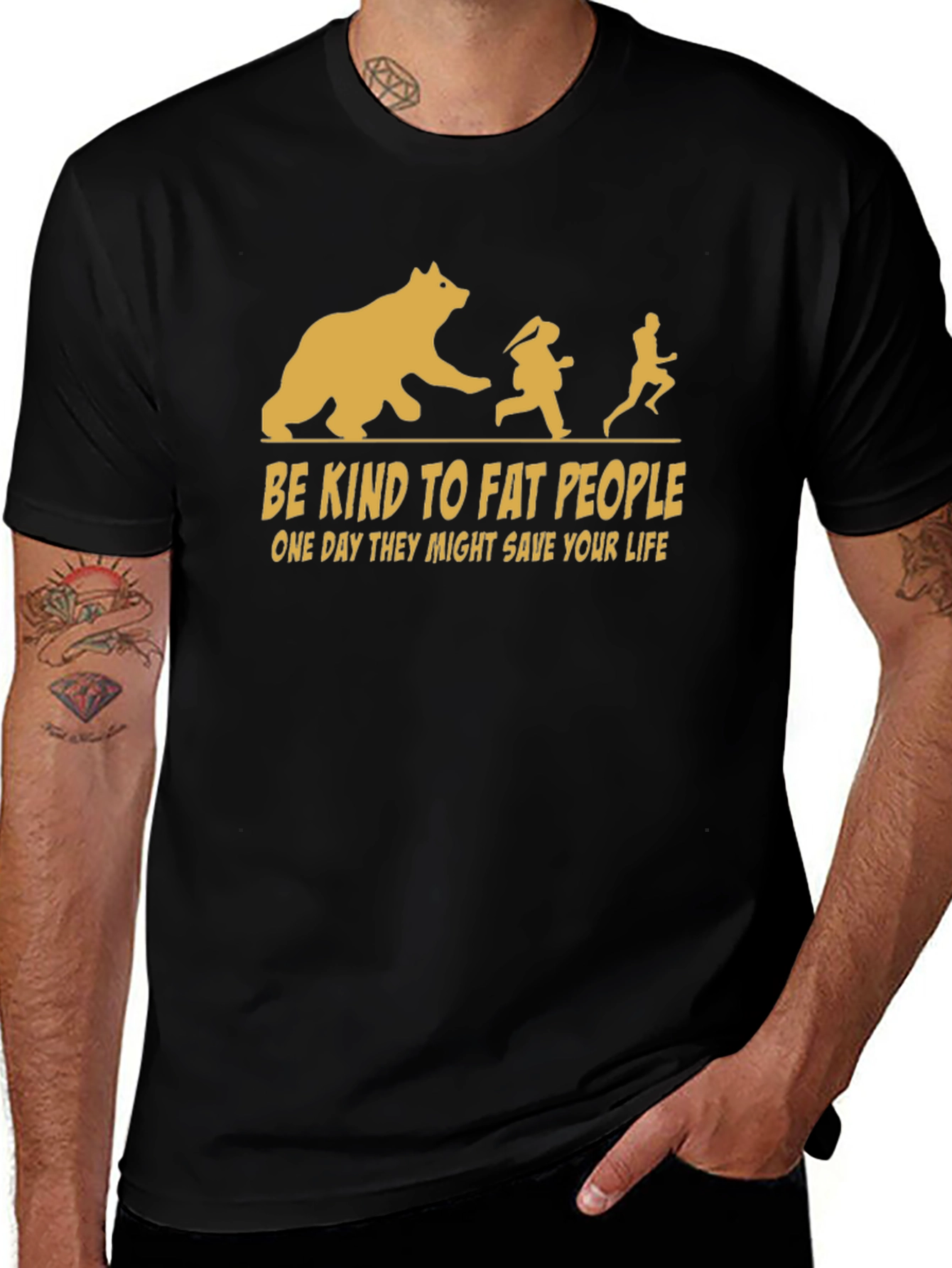 Variant 24 of Be Kind to Fat People T-Shirt