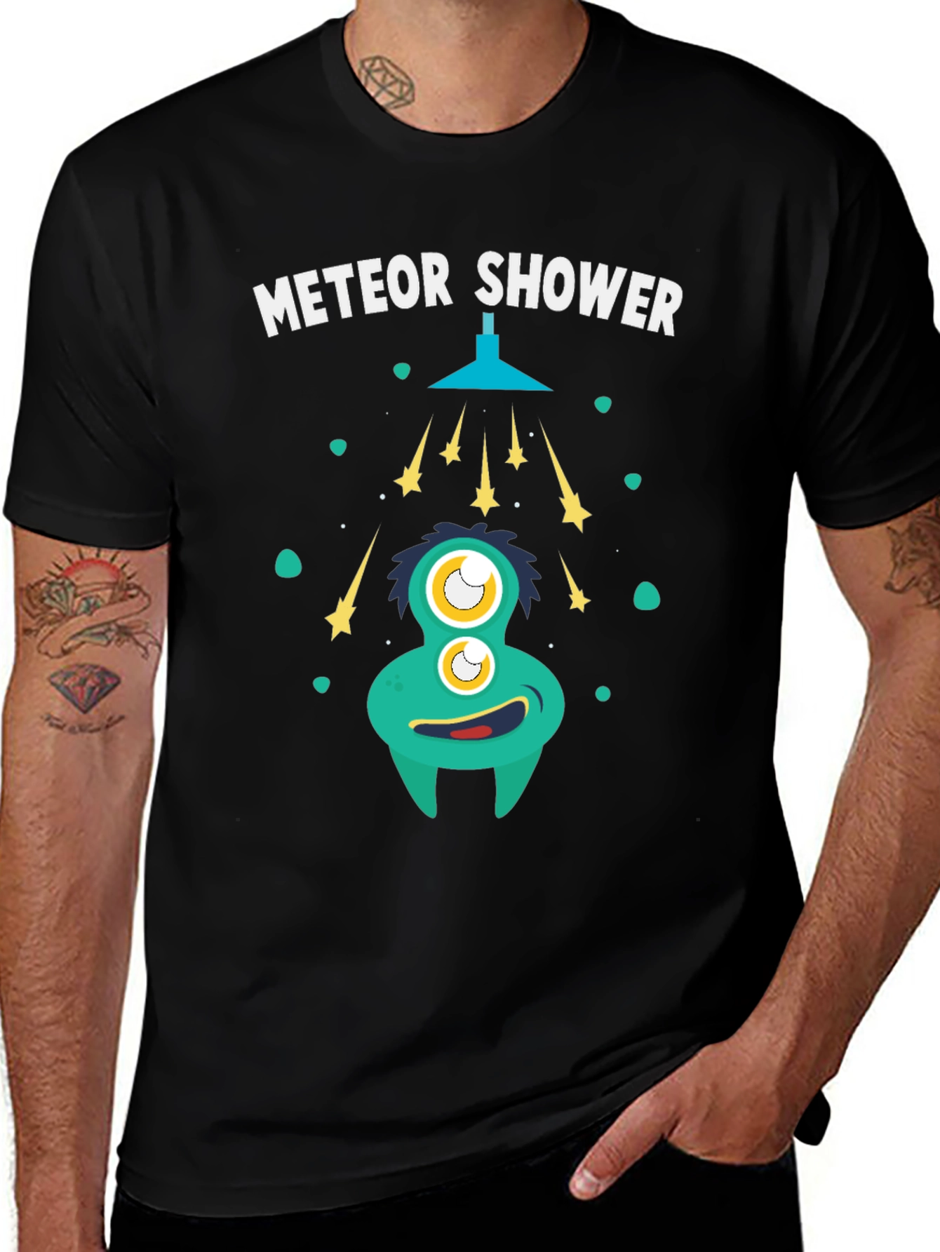 Variant 21 of Meteor Shower Monster Graphic T-Shirt