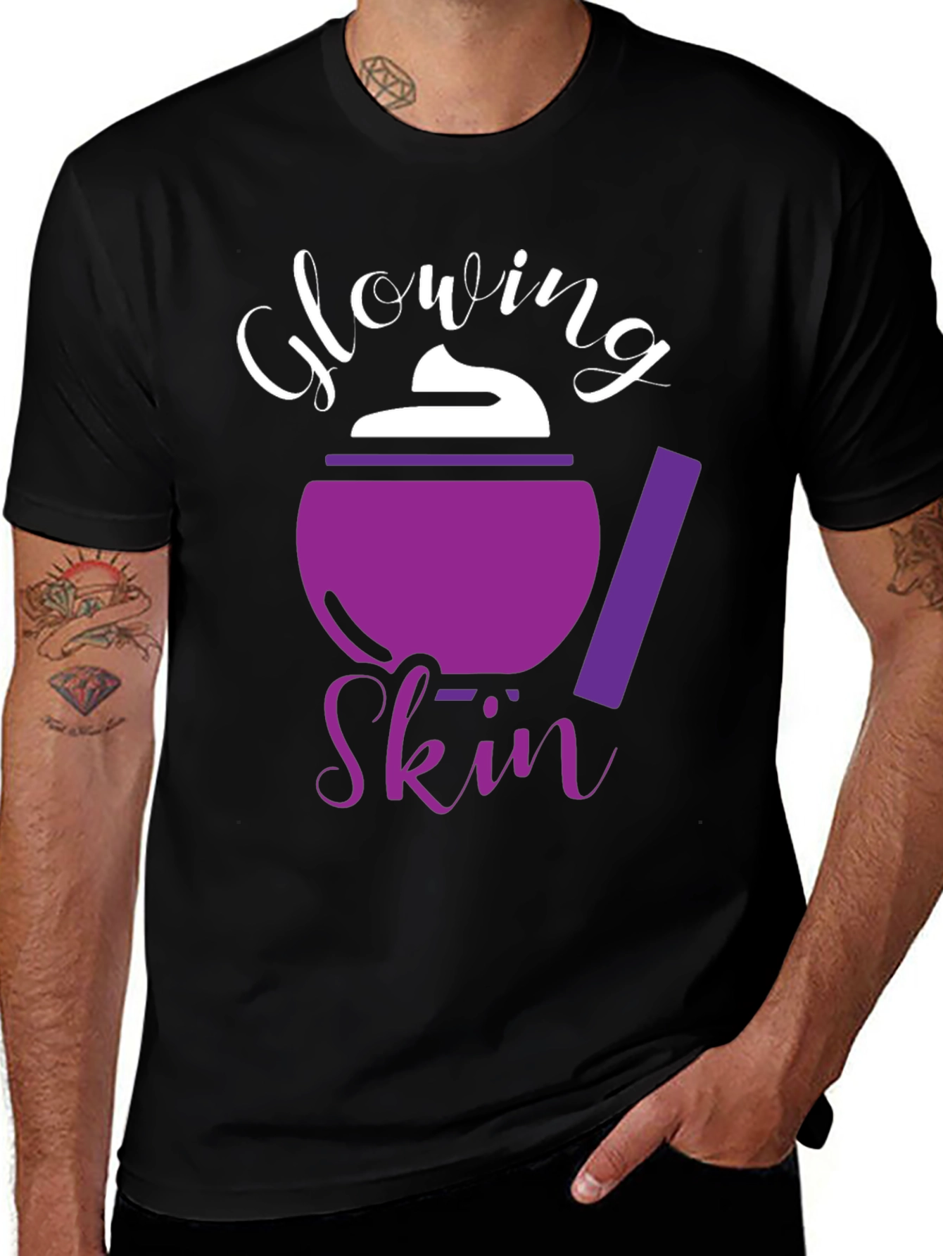 Variant 27 of Glowing Skin T-Shirt - Unisex Fashion Tee