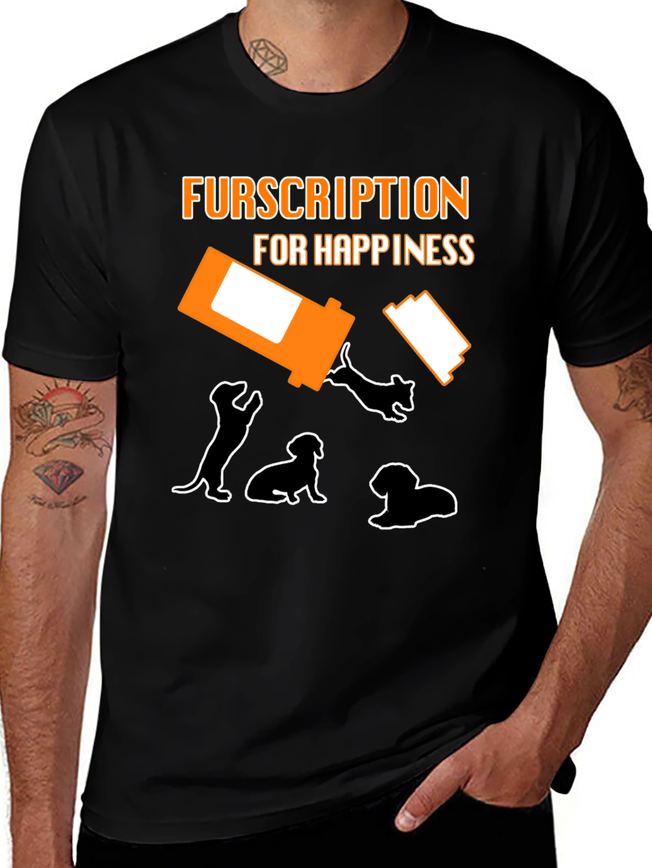 Fursription Happiness Dog Lover T-Shirt
