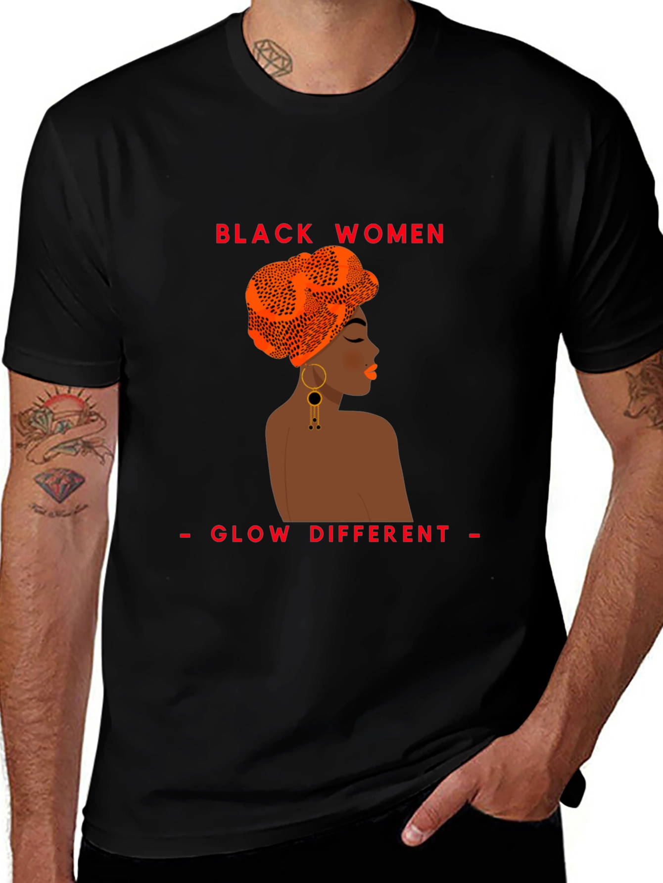 Variant 14 of Black Women Glow Different T-Shirt