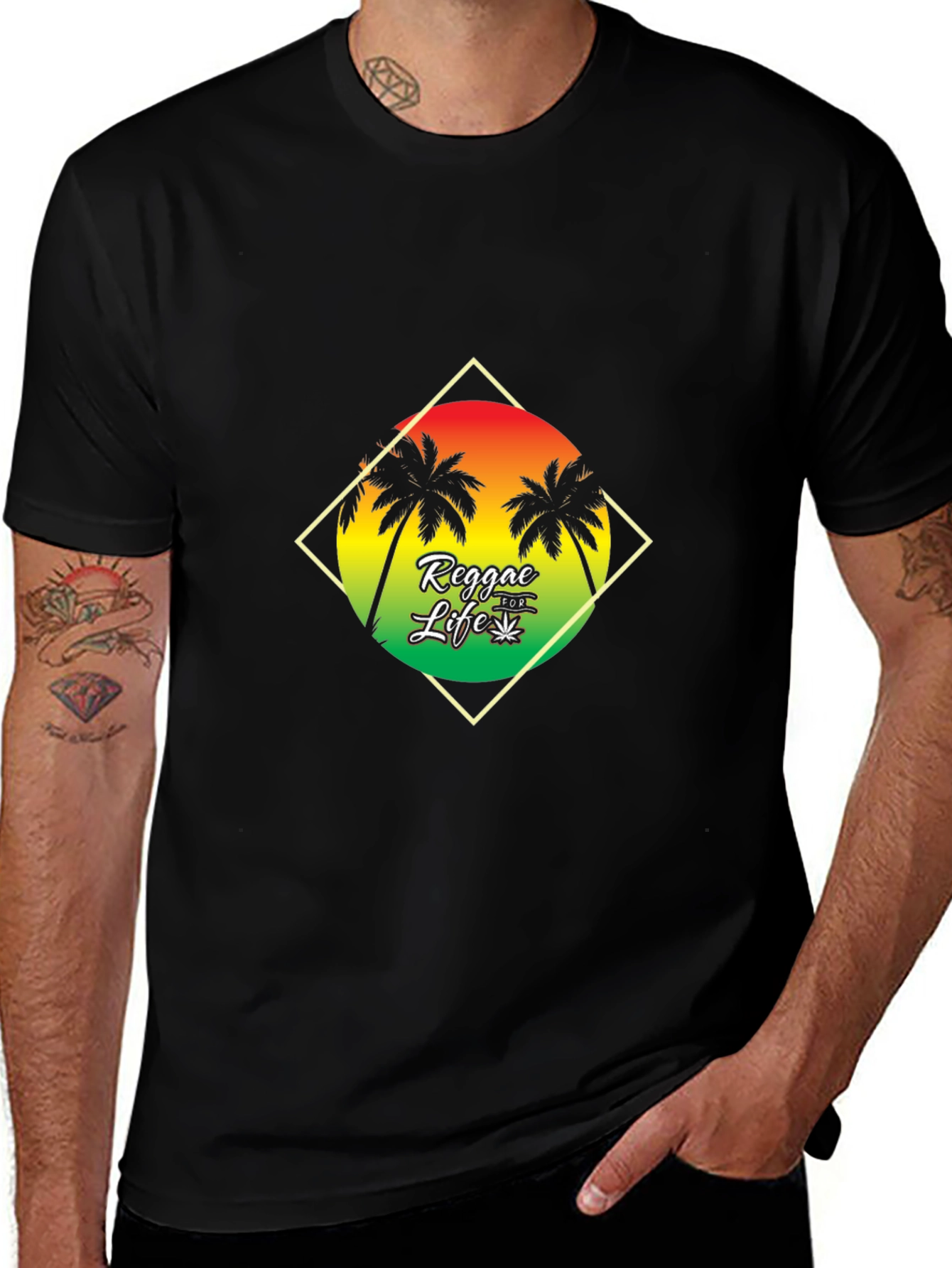 Variant 4 of Reggae Life Graphic T-Shirt