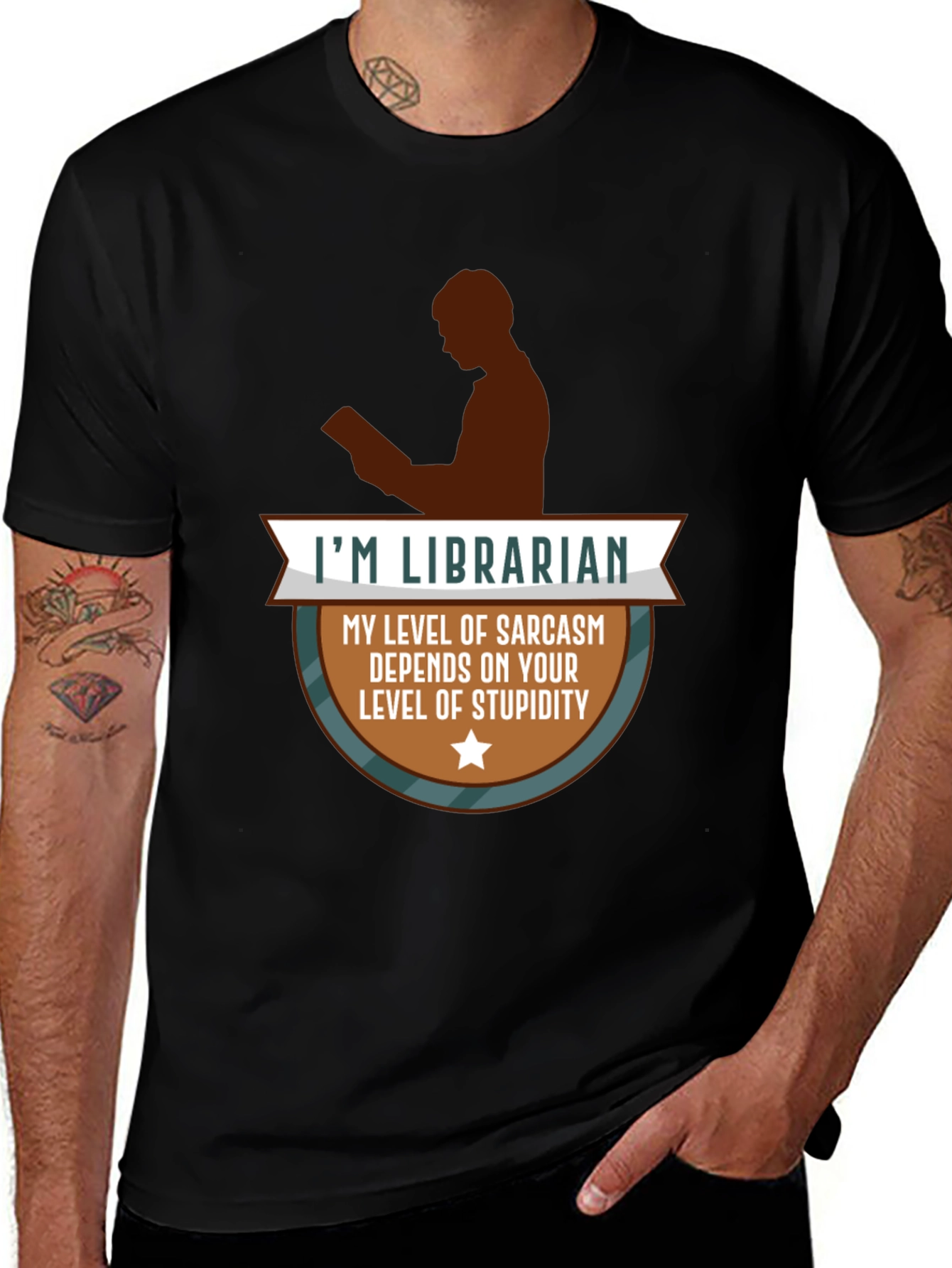 Variant 12 of Sarcastic Librarian T-Shirt