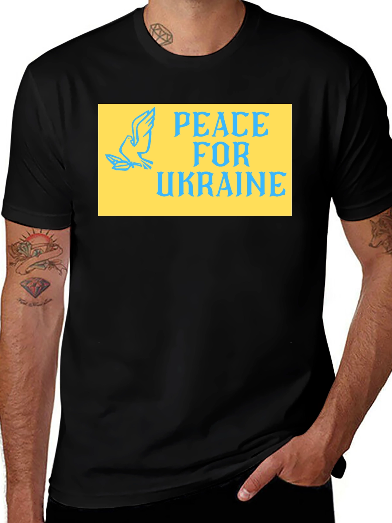 Variant 18 of Peace for Ukraine Dove T-Shirt