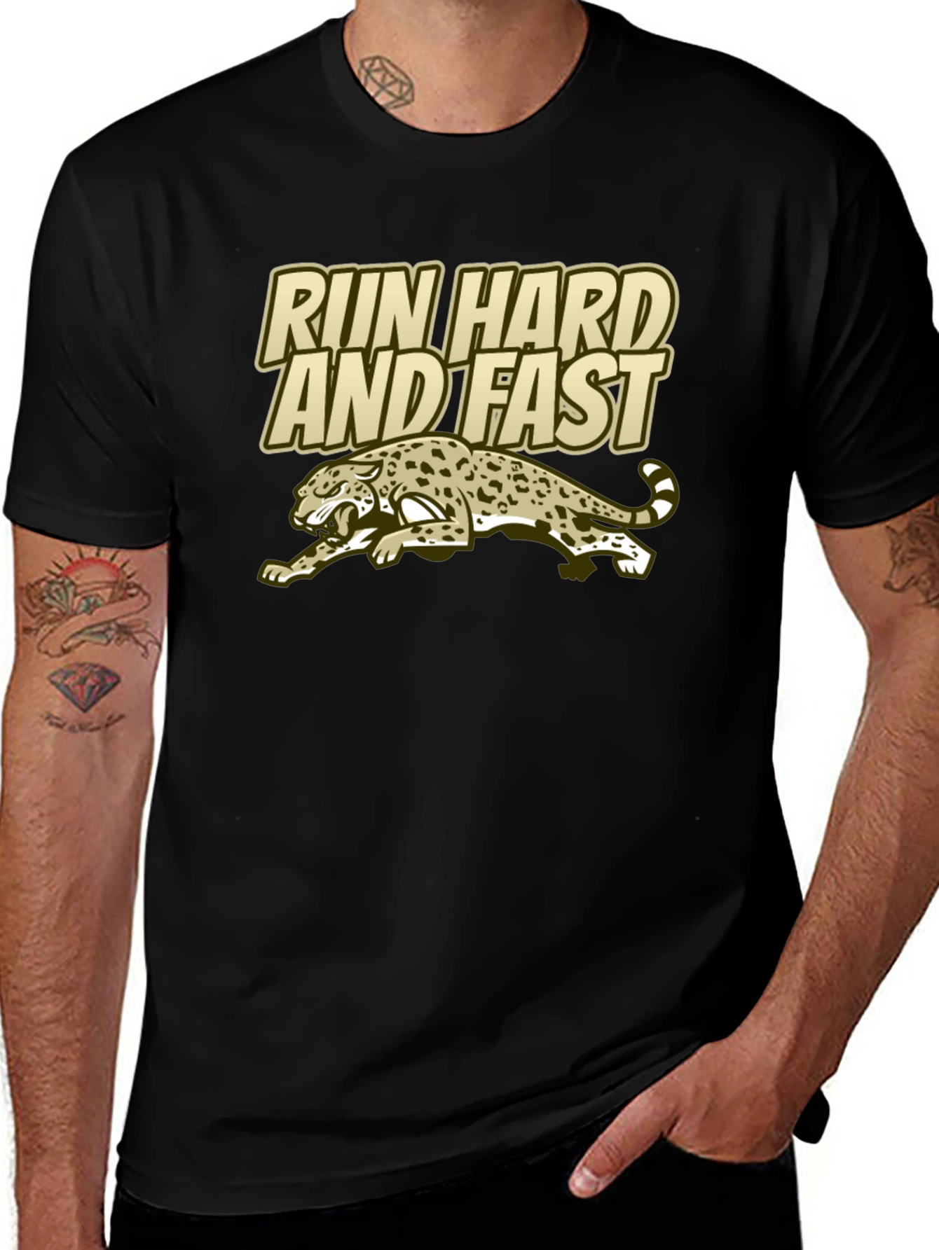 Variant 8 of Run Hard and Fast Graphic Tee