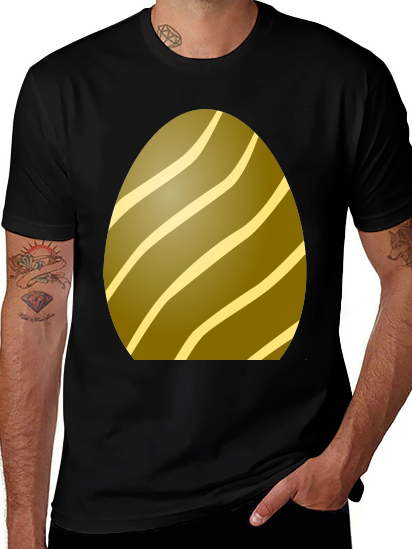 Easter Egg Tee - Striped Holiday T-Shirt