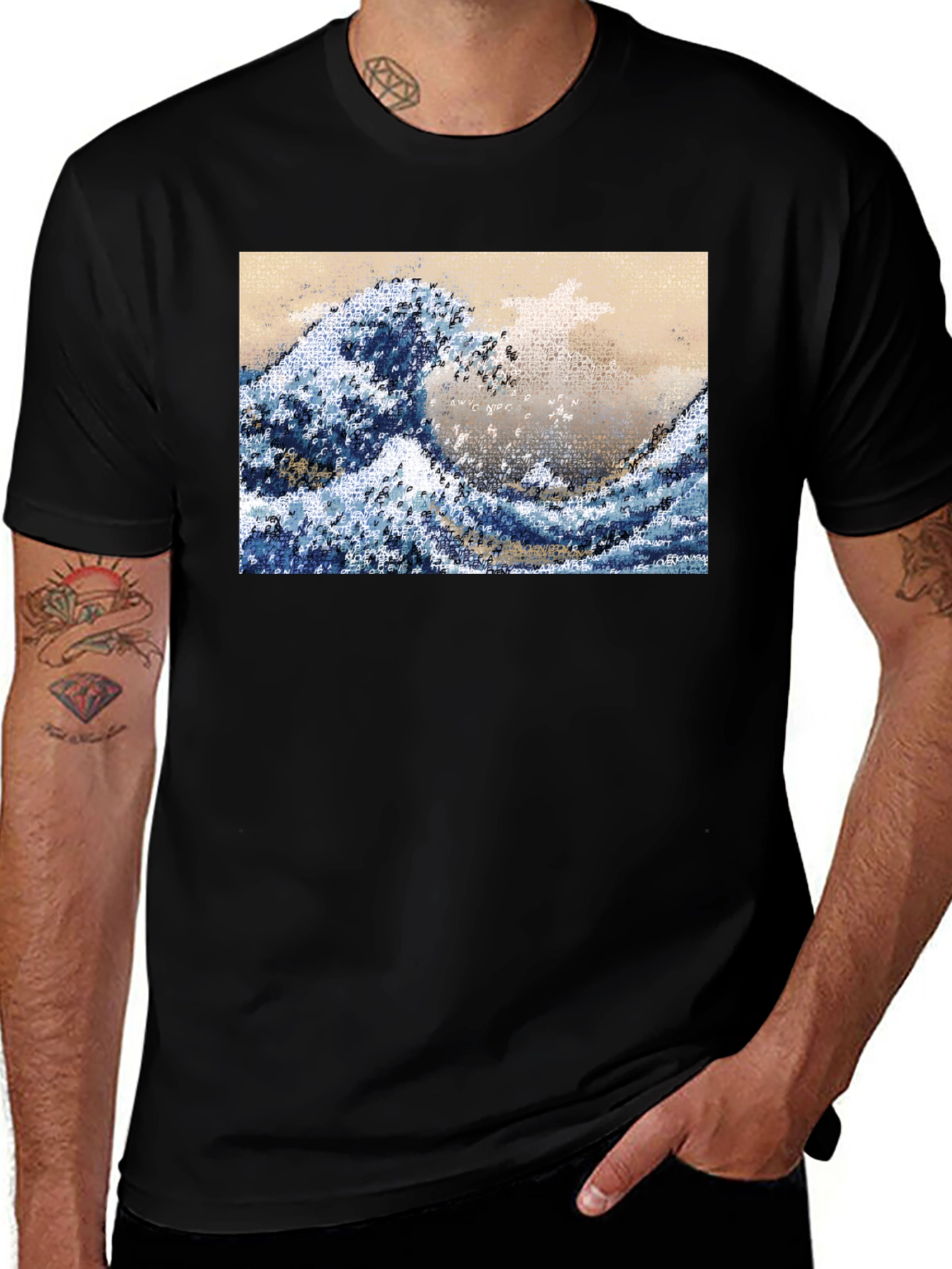 Variant 11 of Great Wave T-Shirt