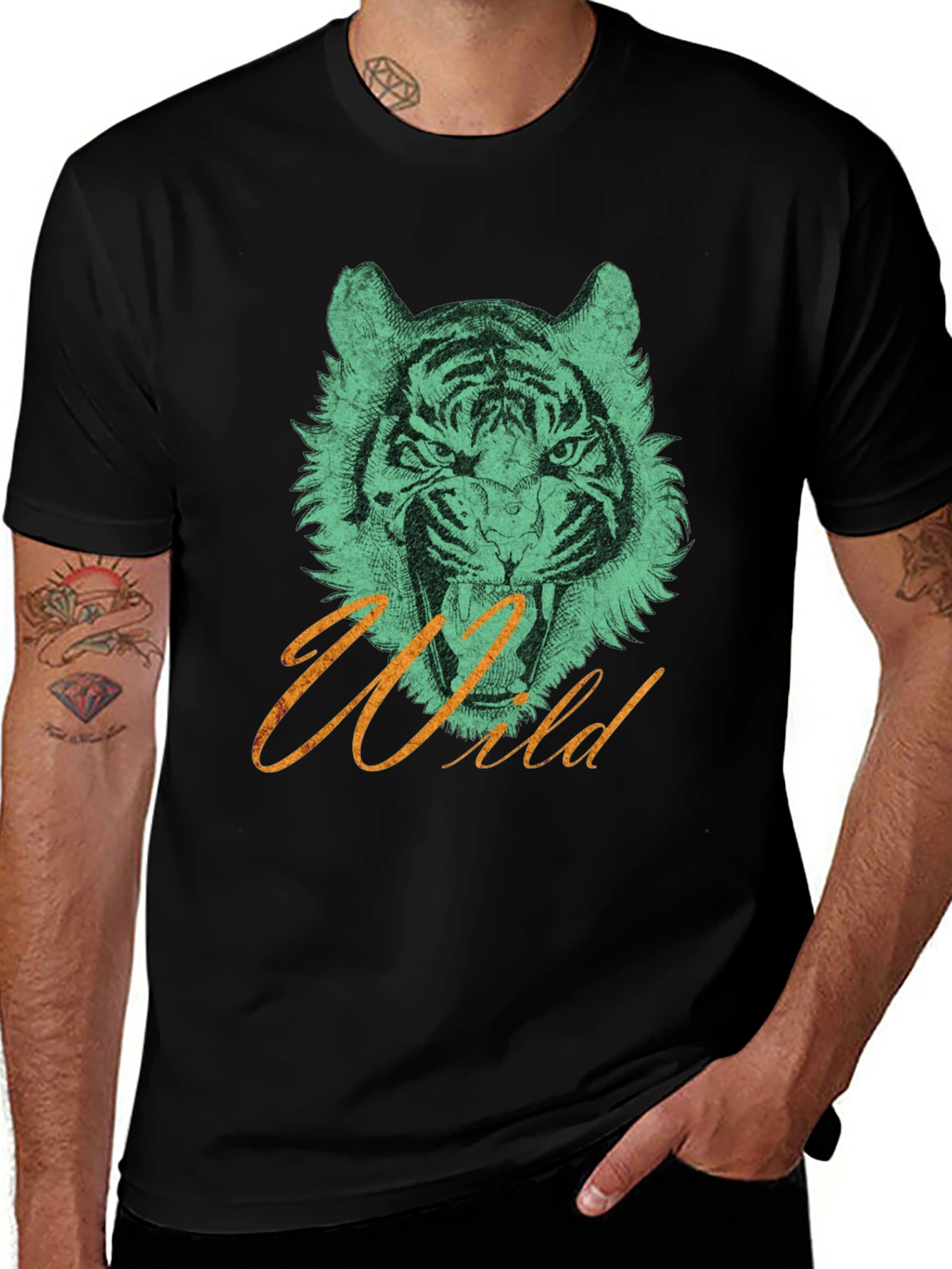 Variant 16 of Wild Tiger Graphic Tee