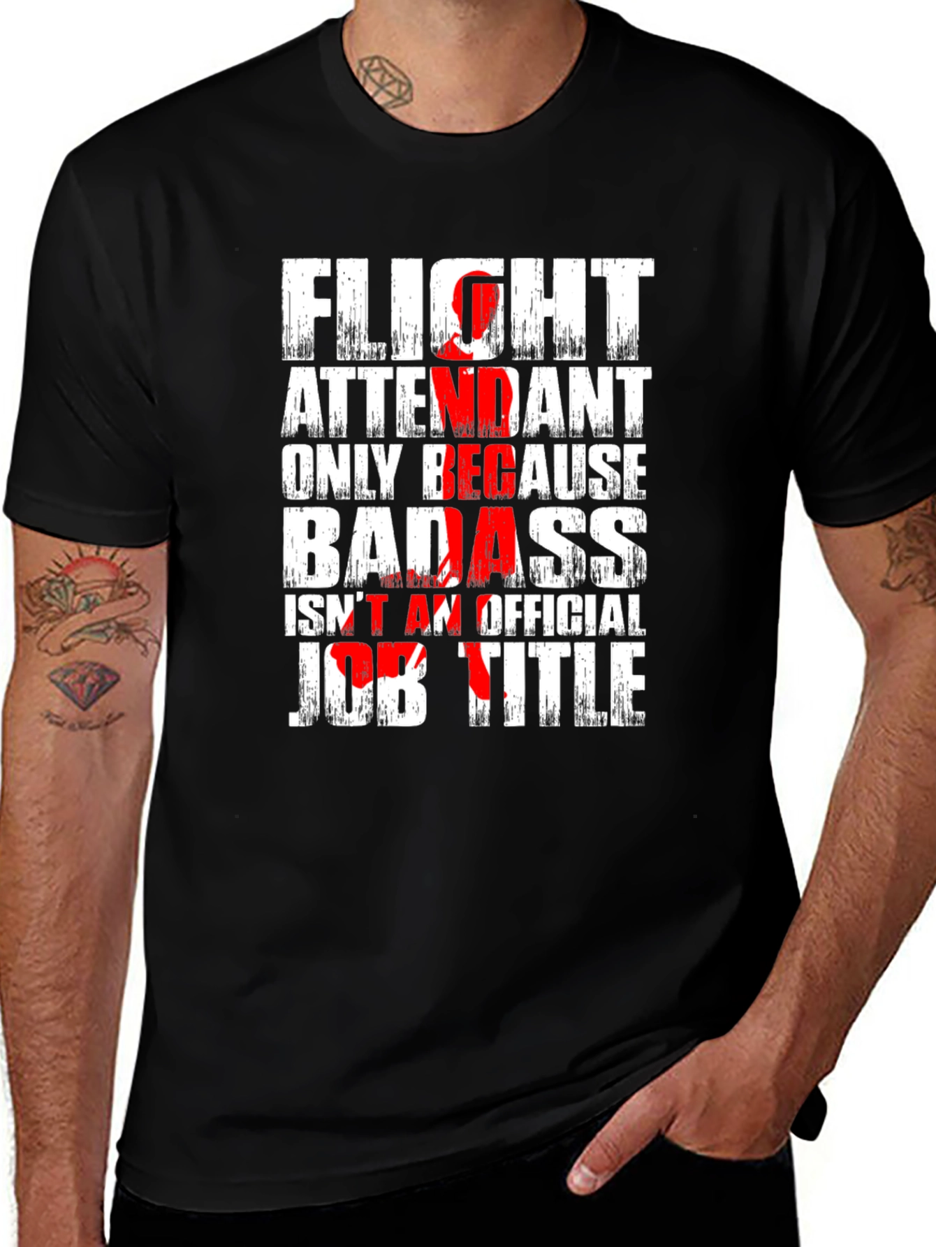 Variant 14 of Flight Attendant Badass T-Shirt