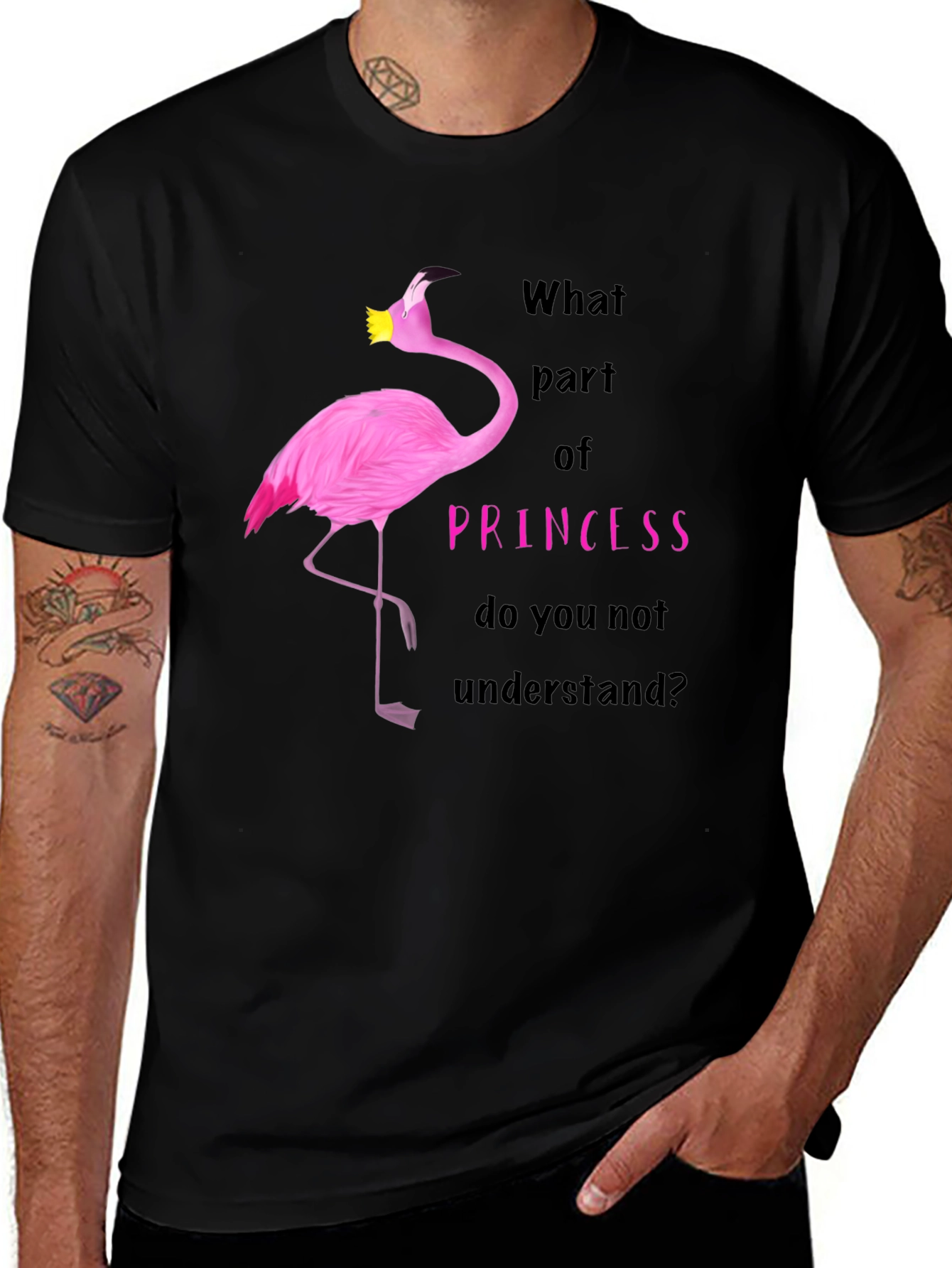 Variant 10 of Flamingo Princess T-Shirt - What Part Do You Not Understand?