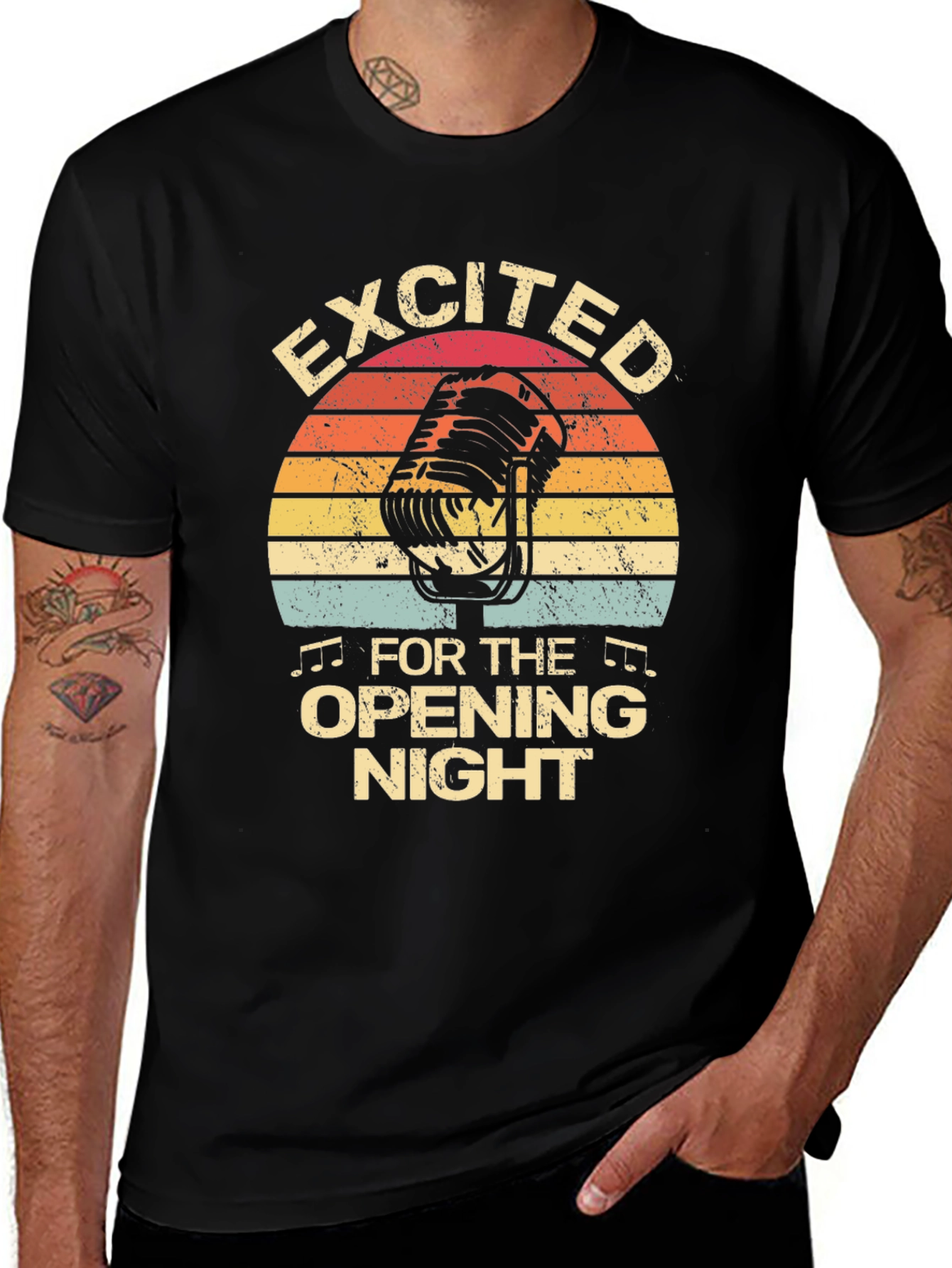 Variant 25 of Excited For Opening Night Black T-Shirt